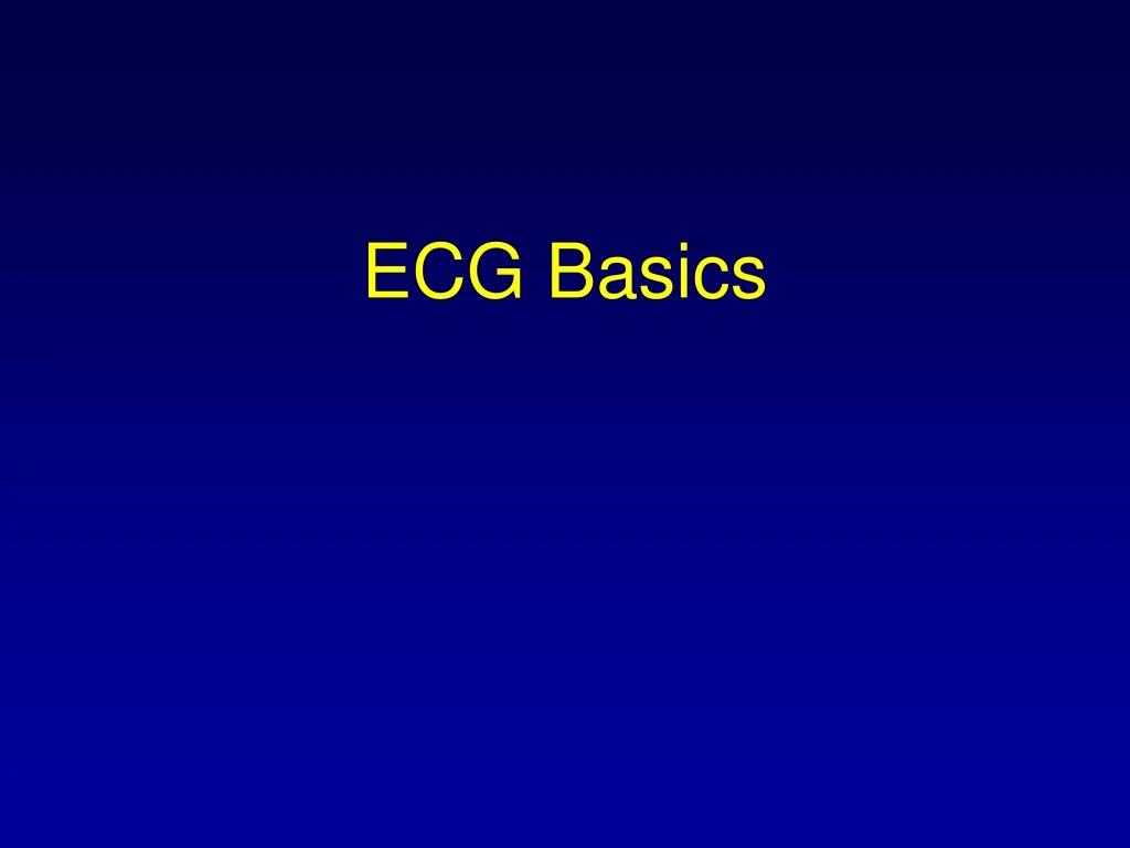 ecg basics n.