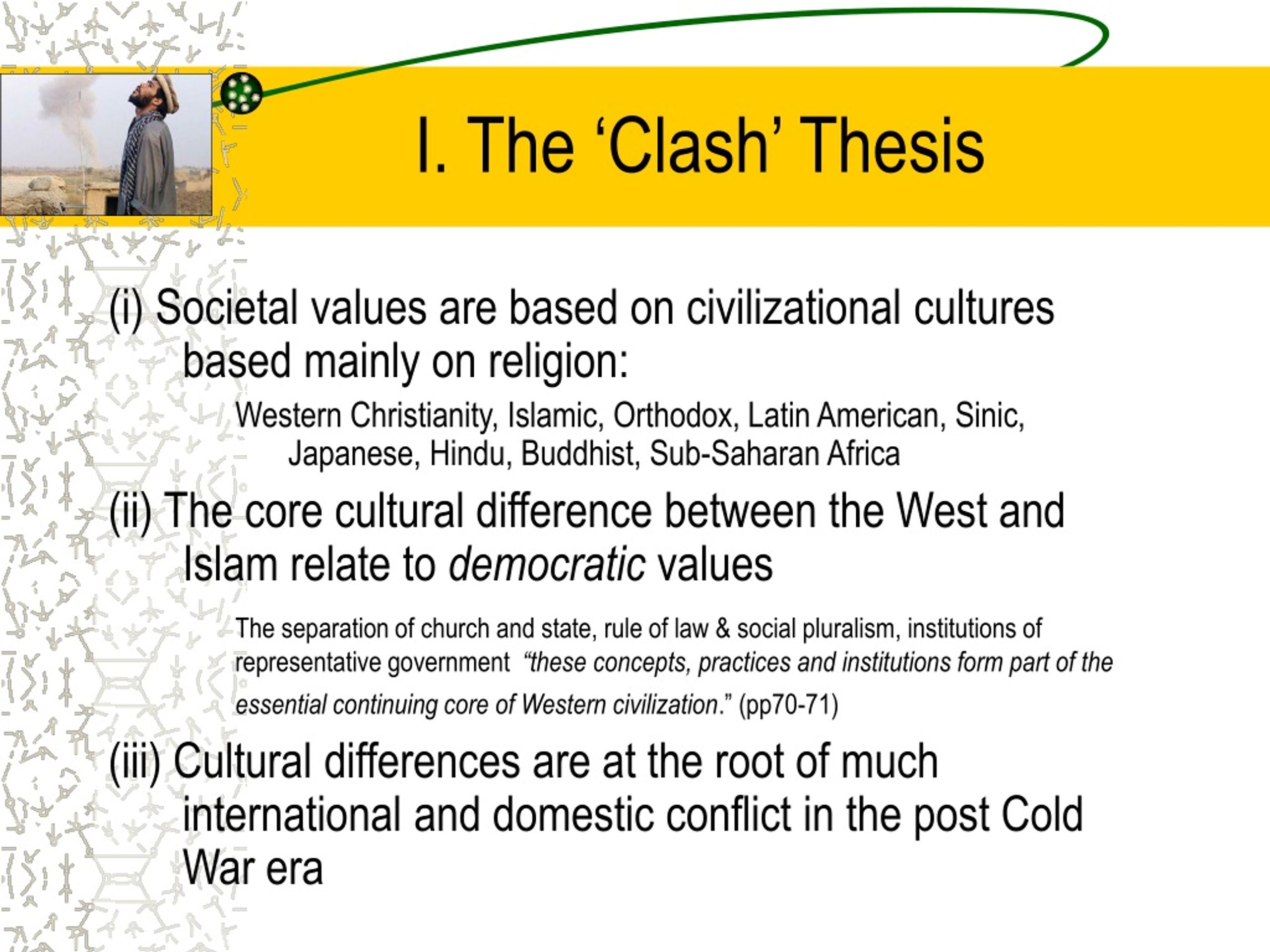 clash of civilizations thesis definition ap gov