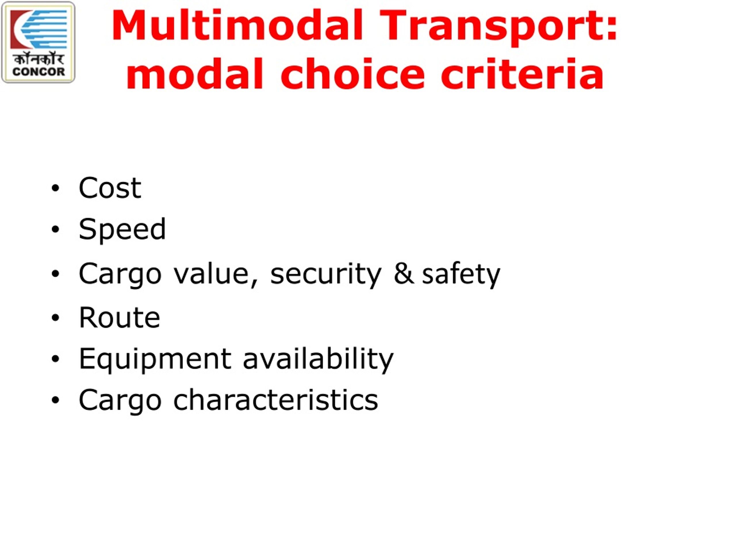 PPT - Role And Importance Of Containers In Multimodal Transport Sanjay ...