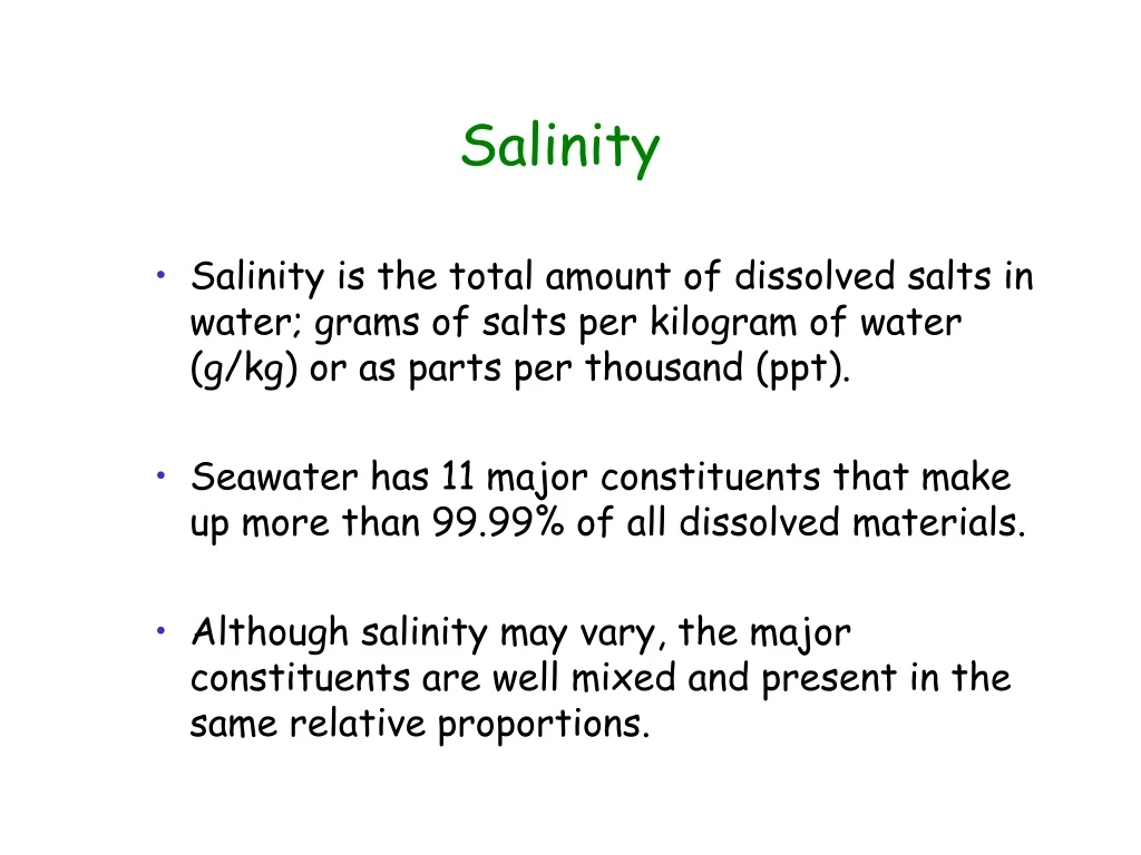 Ppt Salinity Powerpoint Presentation Free Download Id9132439 5210