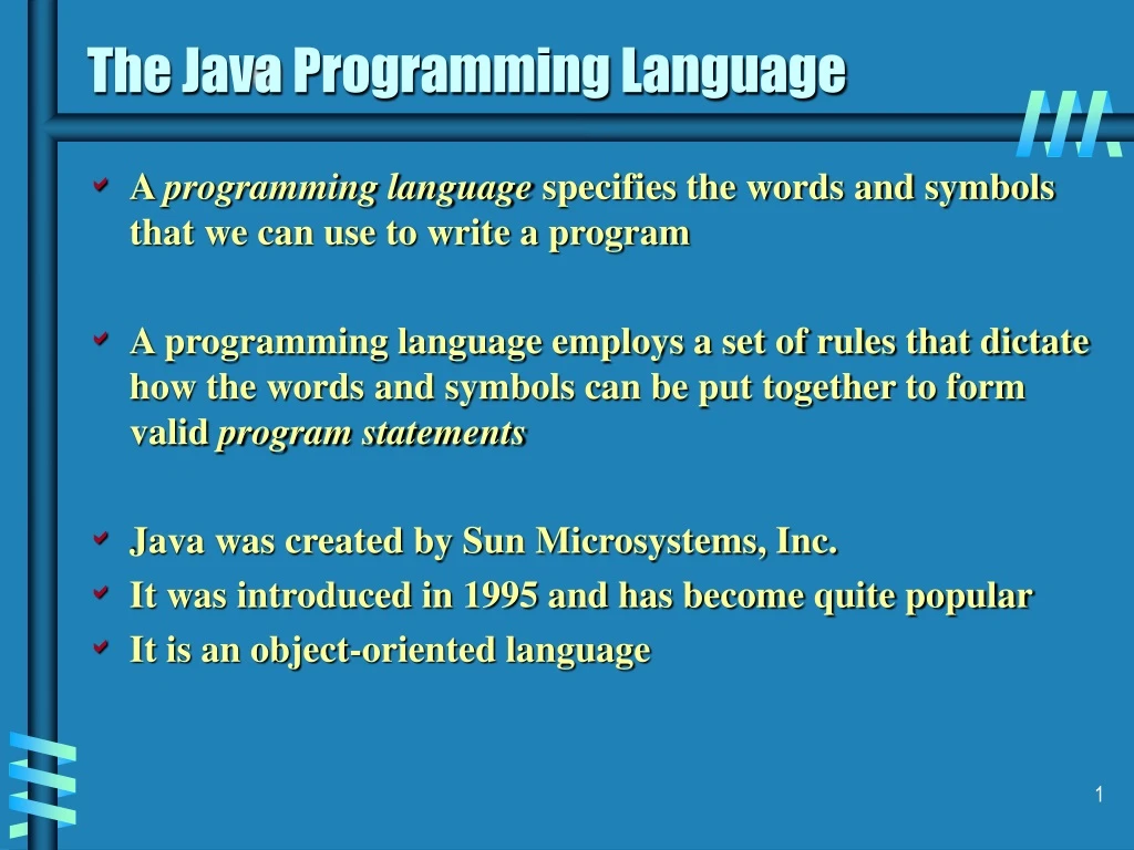 java programming powerpoint presentation