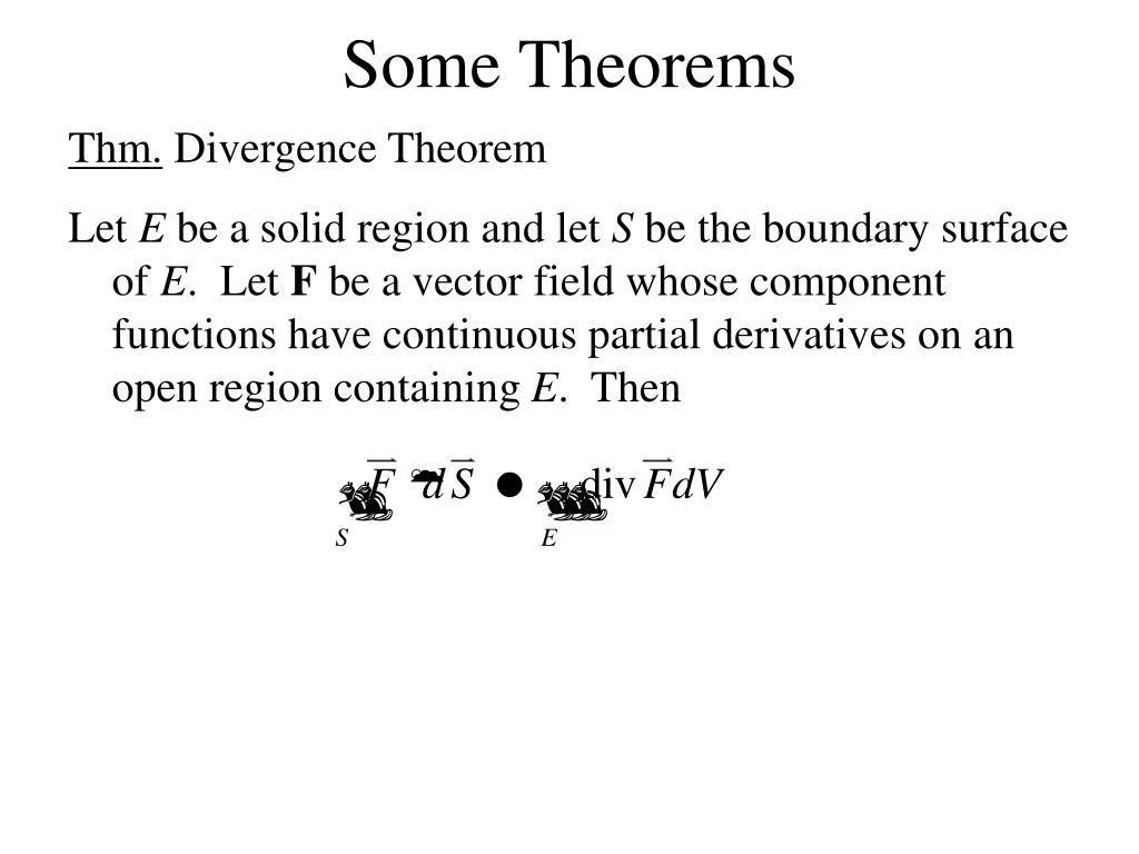 some theorems n.