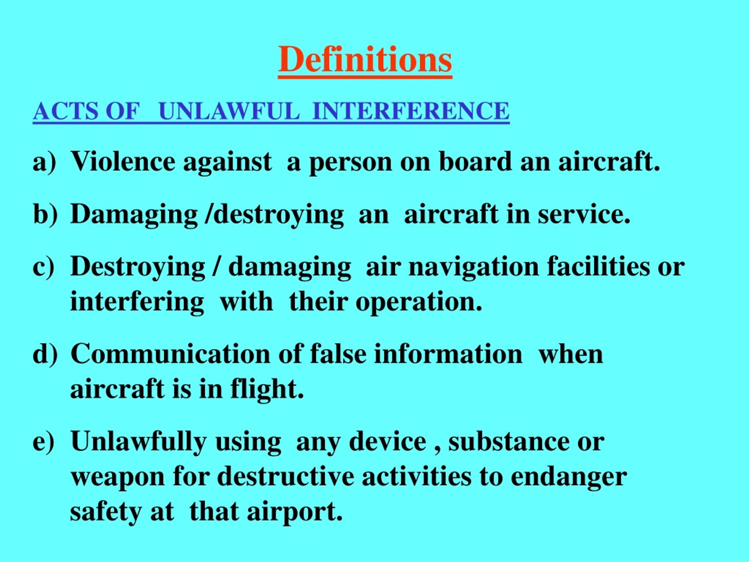 PPT - BUREAU OF CIVIL AVIATION SECURITY PowerPoint Presentation, free ...