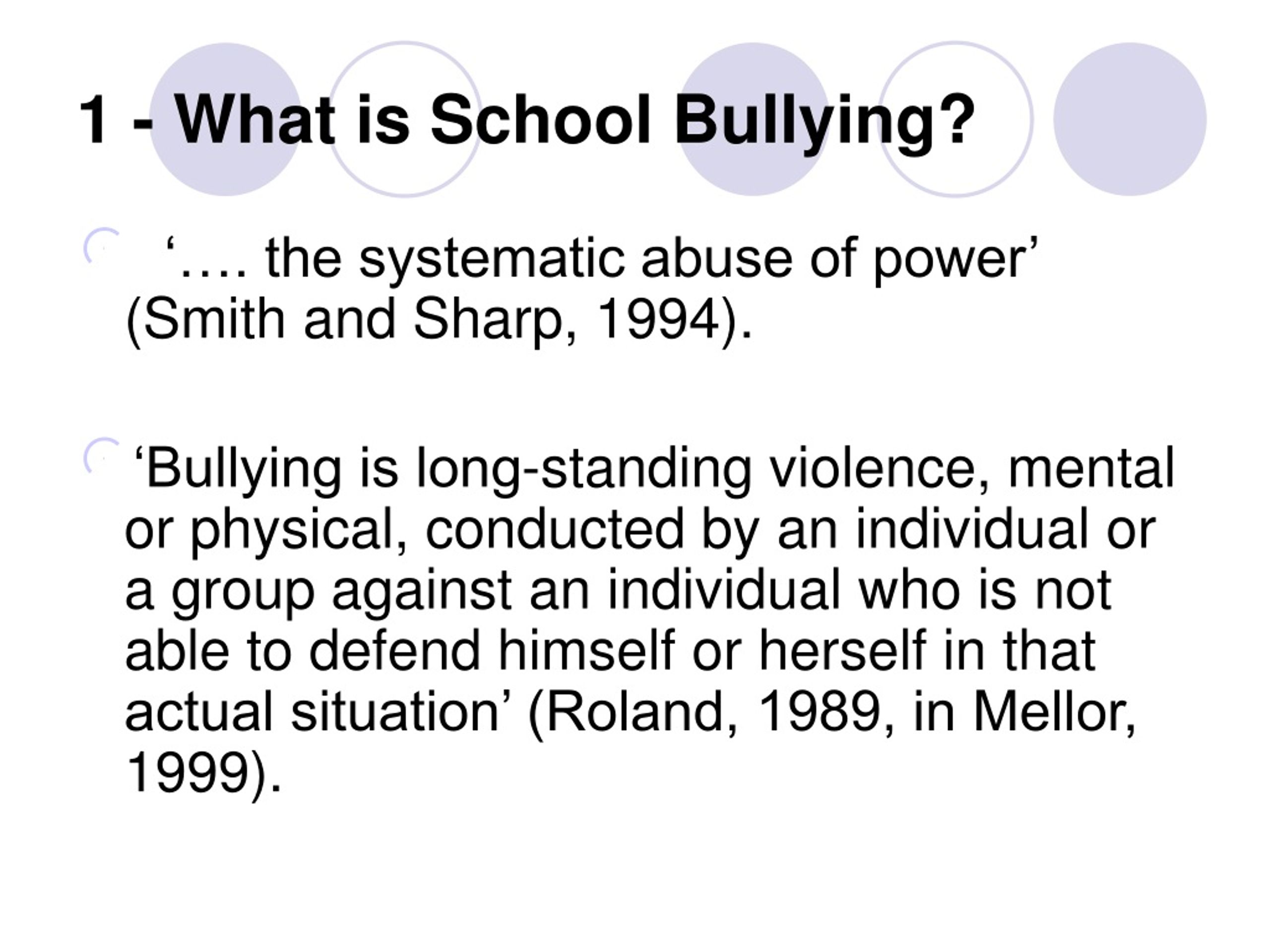 PPT - Understanding and Addressing Bullying in Schools PowerPoint ...