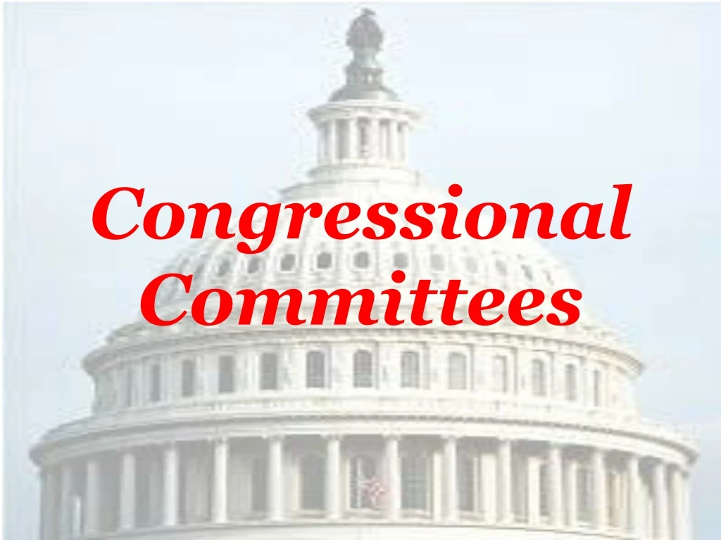 congressional committees n.