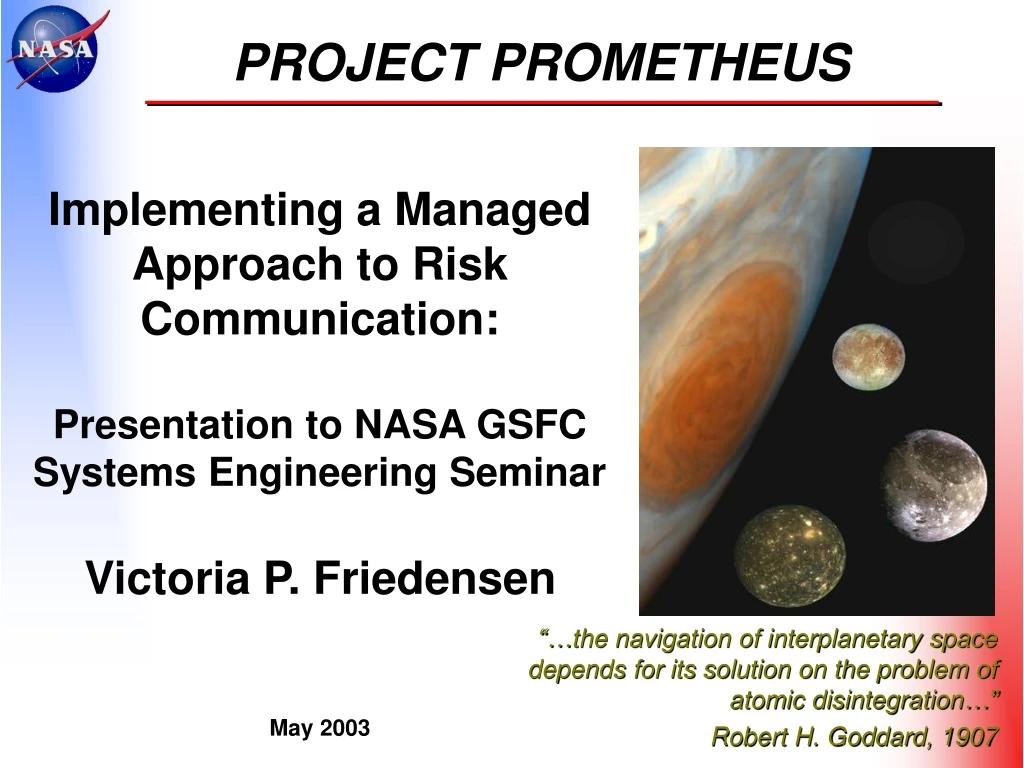 PPT - PROJECT PROMETHEUS PowerPoint Presentation, Free Download - ID ...