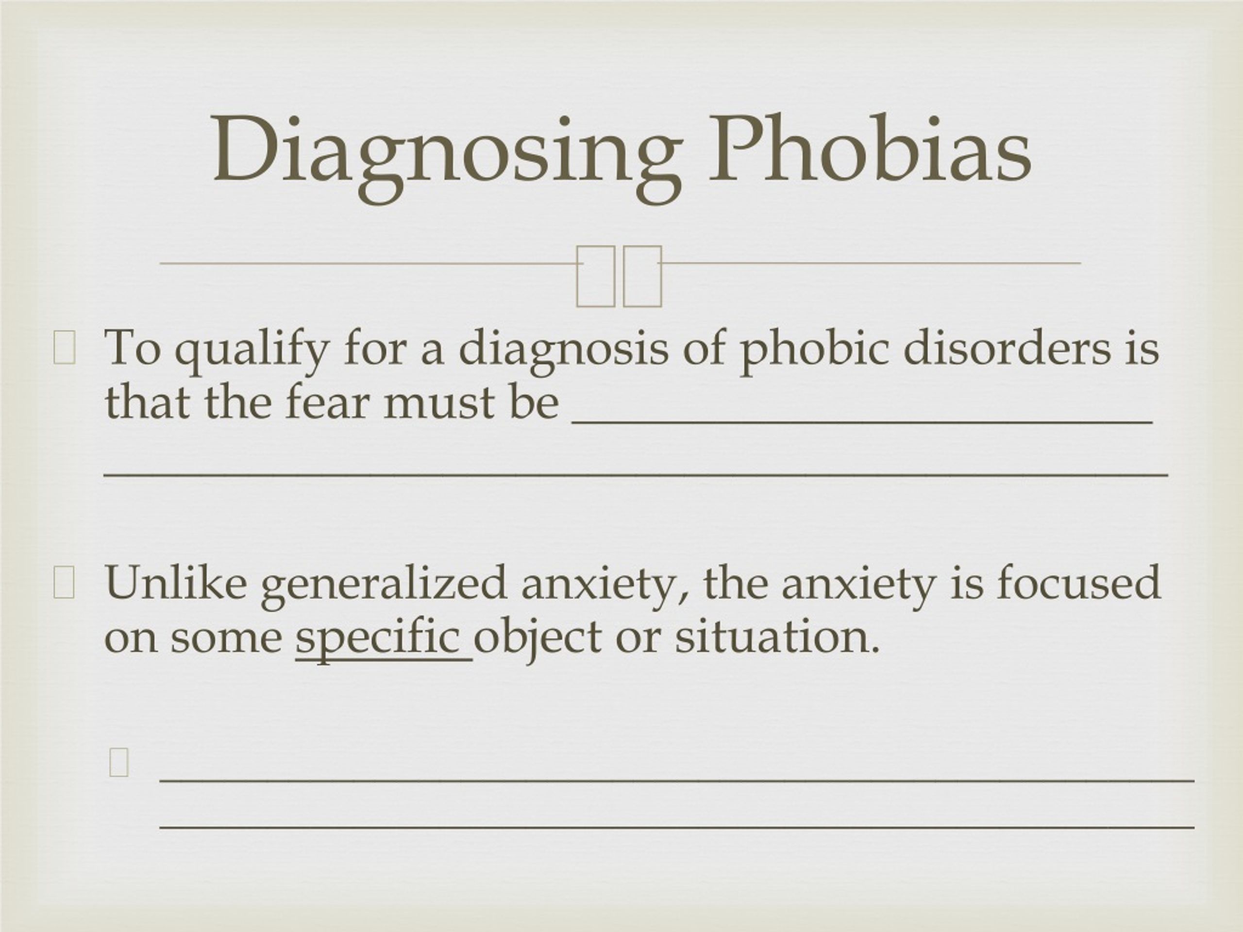 PPT - Phobias PowerPoint Presentation, Free Download - ID:9135028