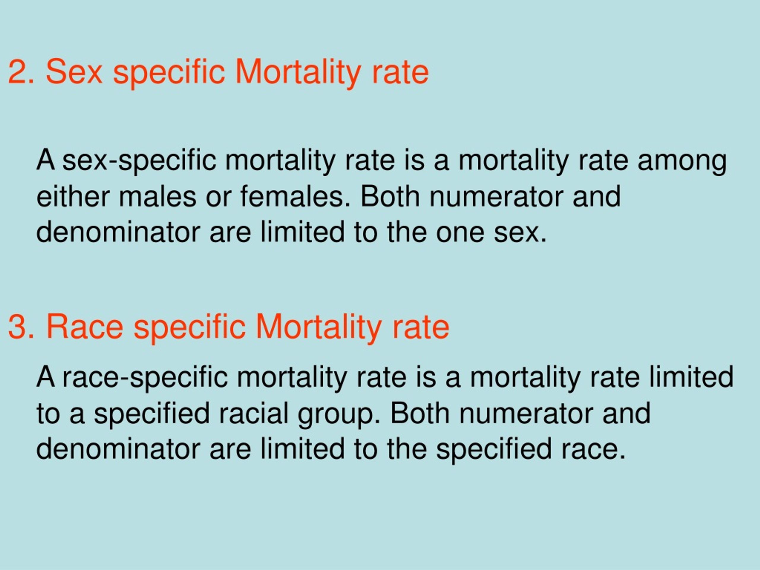 Ppt Measures Of Mortality Powerpoint Presentation Free Download Id9136993 8257