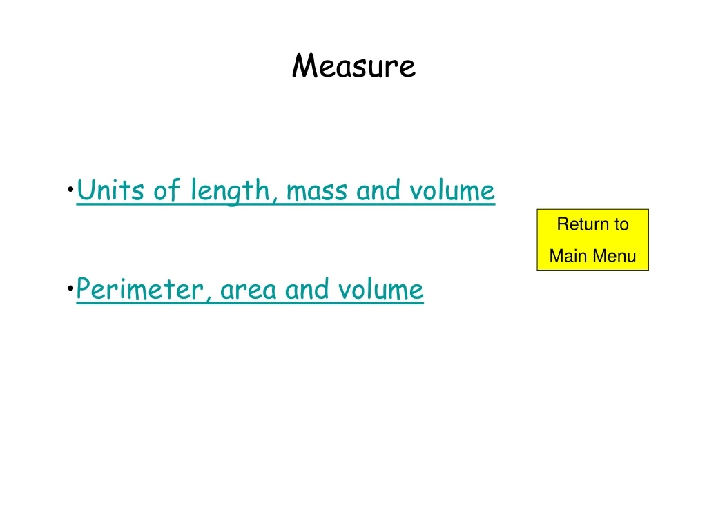measure n.