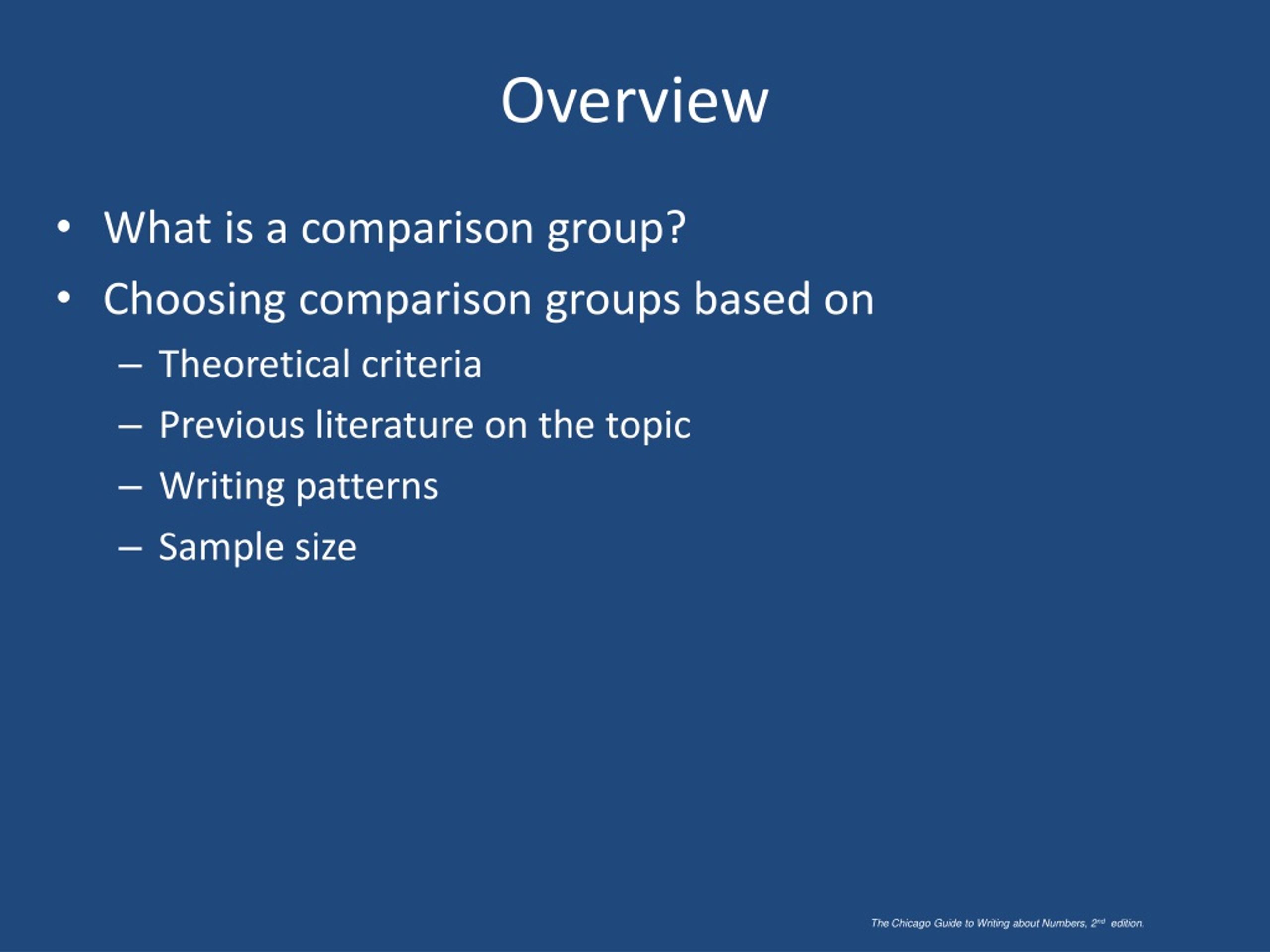 PPT Choosing a comparison group PowerPoint Presentation, free