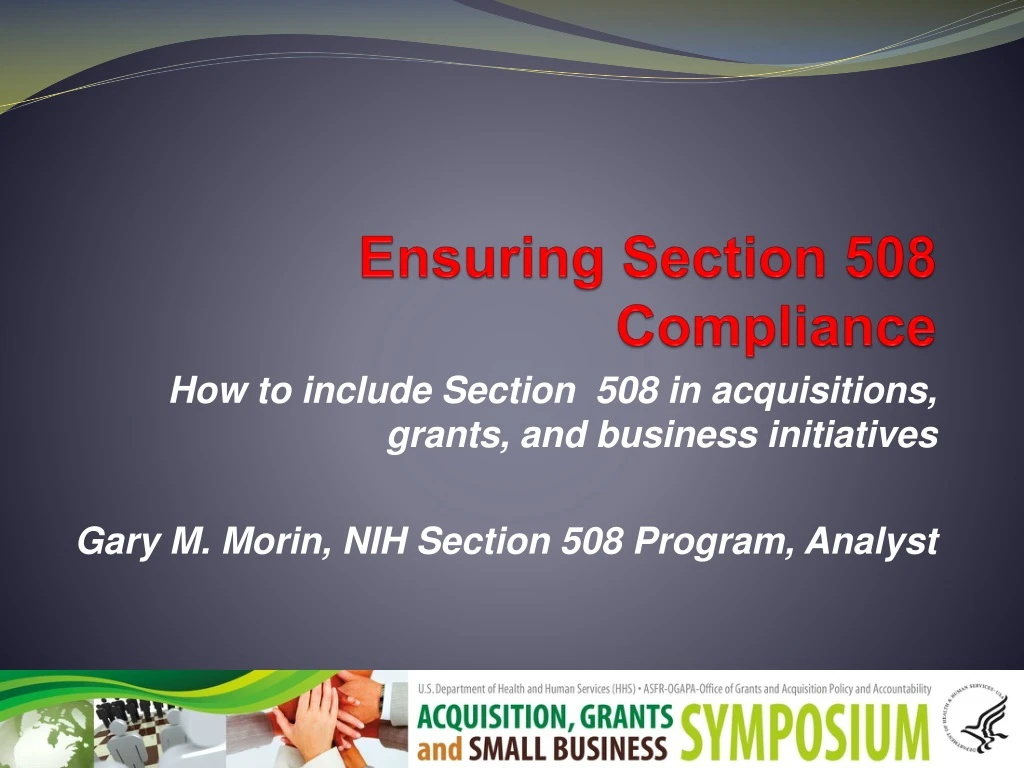 section 508 powerpoint presentation