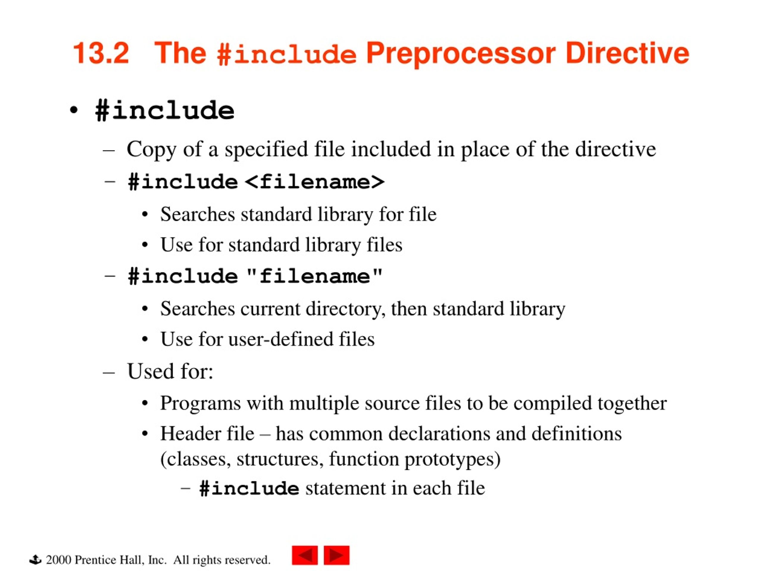 PPT - Chapter 13 - The Preprocessor PowerPoint Presentation, Free ...