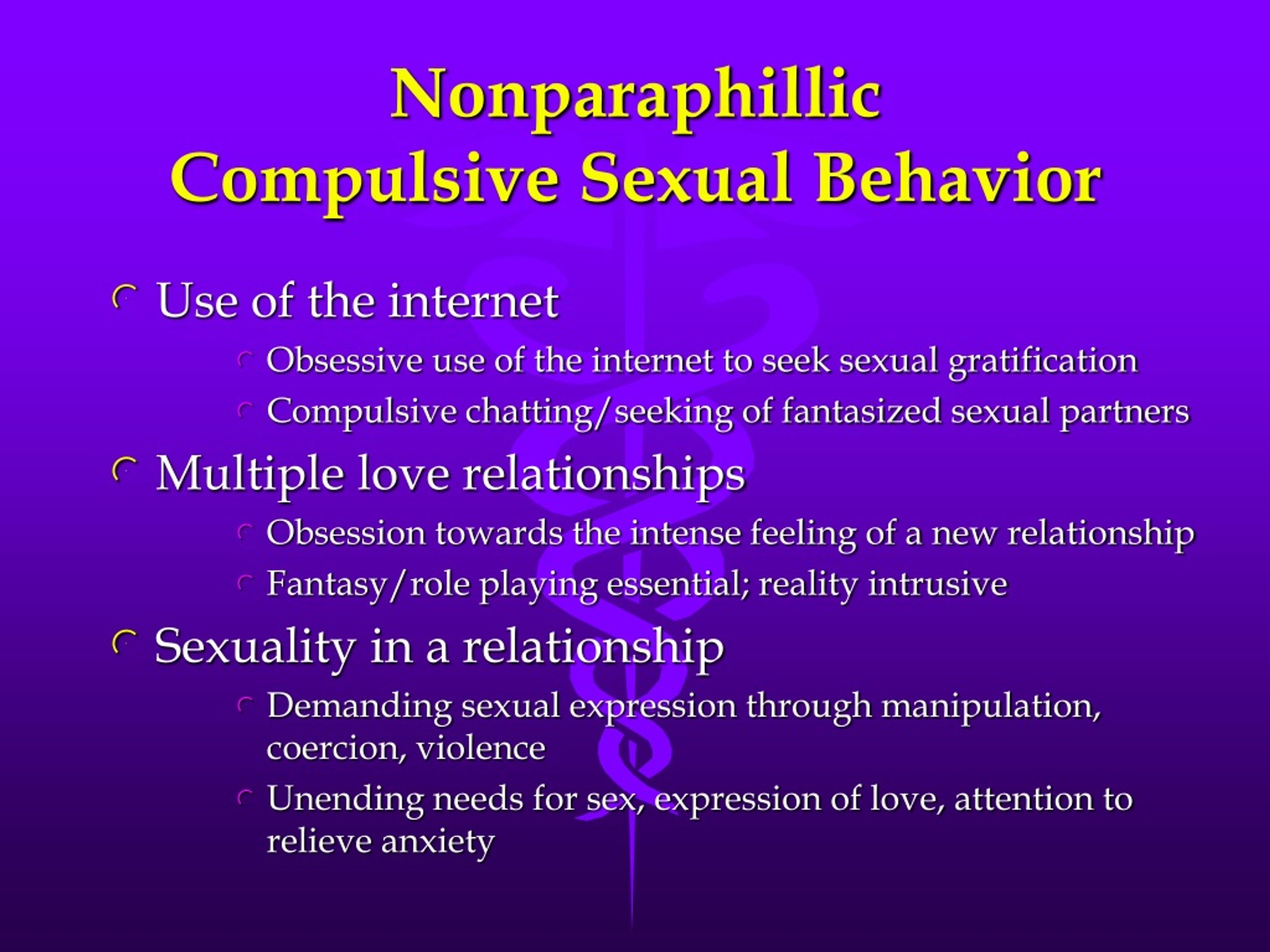 Ppt Compulsive Sexual Behavior Powerpoint Presentation Free Download