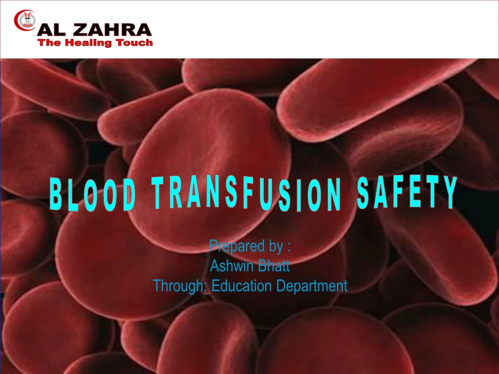 PPT - BLOOD TRANSFUSION SAFETY PowerPoint Presentation, free download ...