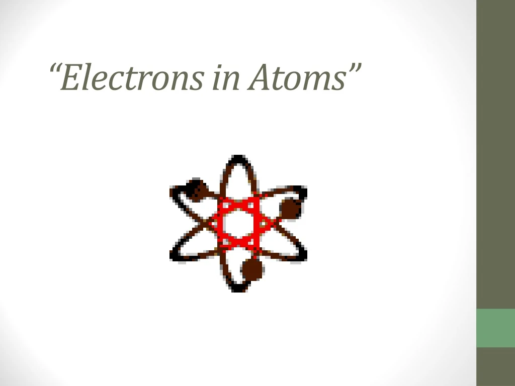 PPT Electrons In Atoms PowerPoint Presentation Free Download ID 