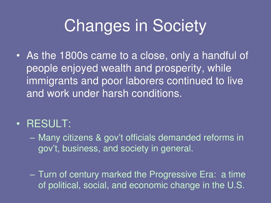 PPT - Changes in Society PowerPoint Presentation, free download - ID ...