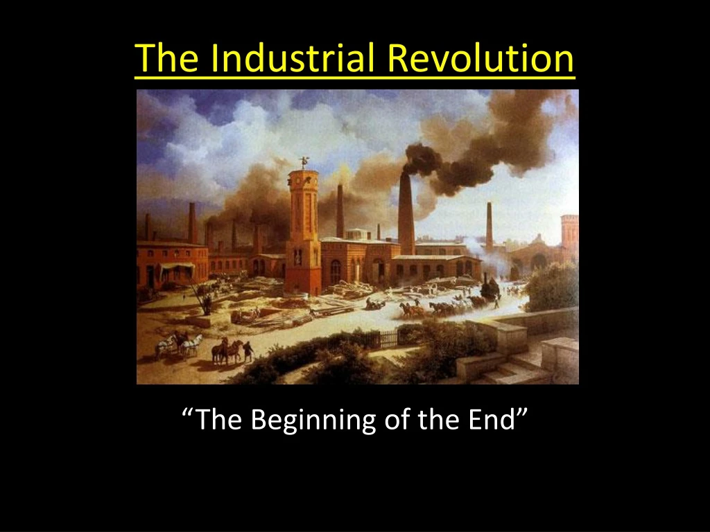 presentation on the industrial revolution