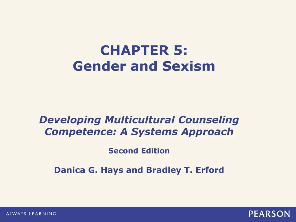 PPT - CHAPTER 5: Gender and Sexism PowerPoint Presentation, free ...