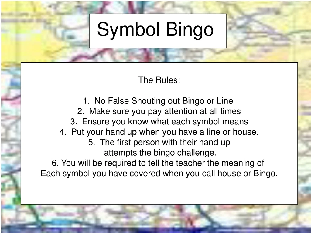 PPT Symbol Bingo PowerPoint Presentation Free Download ID 9142326