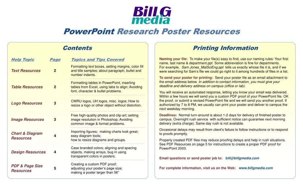 powerpoint research poster resources n.