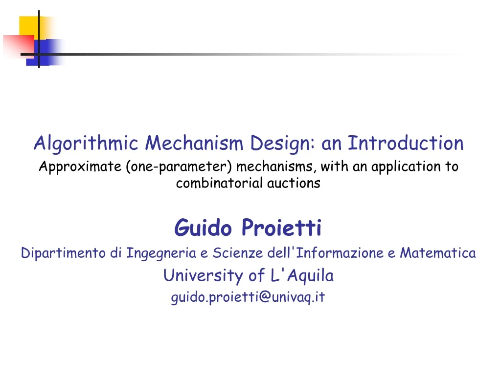 Ppt Algorithmic Mechanism Design An Introduction Powerpoint Ppt Algorithmic Mechanism Design An Introduction Powerpoint