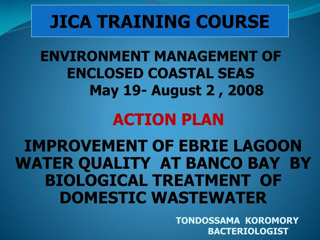 jica training course n.