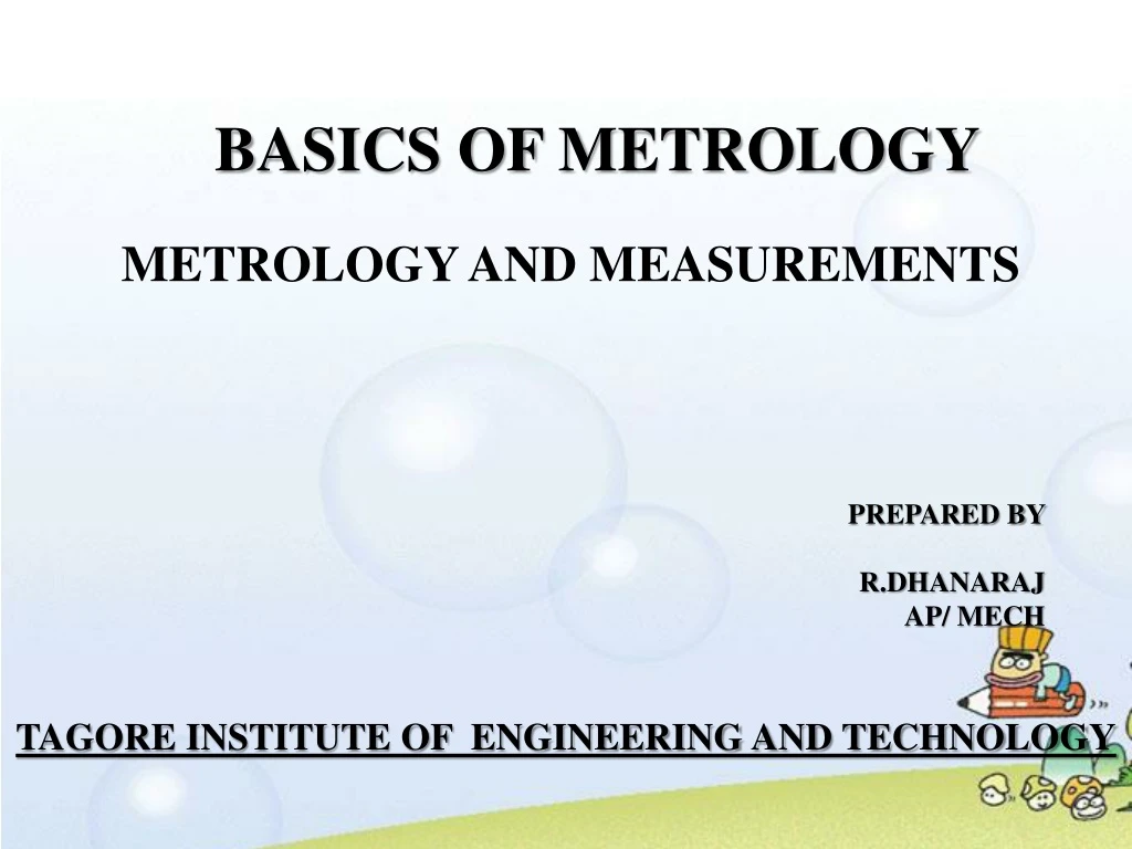 PPT - BASICS OF METROLOGY PowerPoint Presentation, Free Download - ID ...