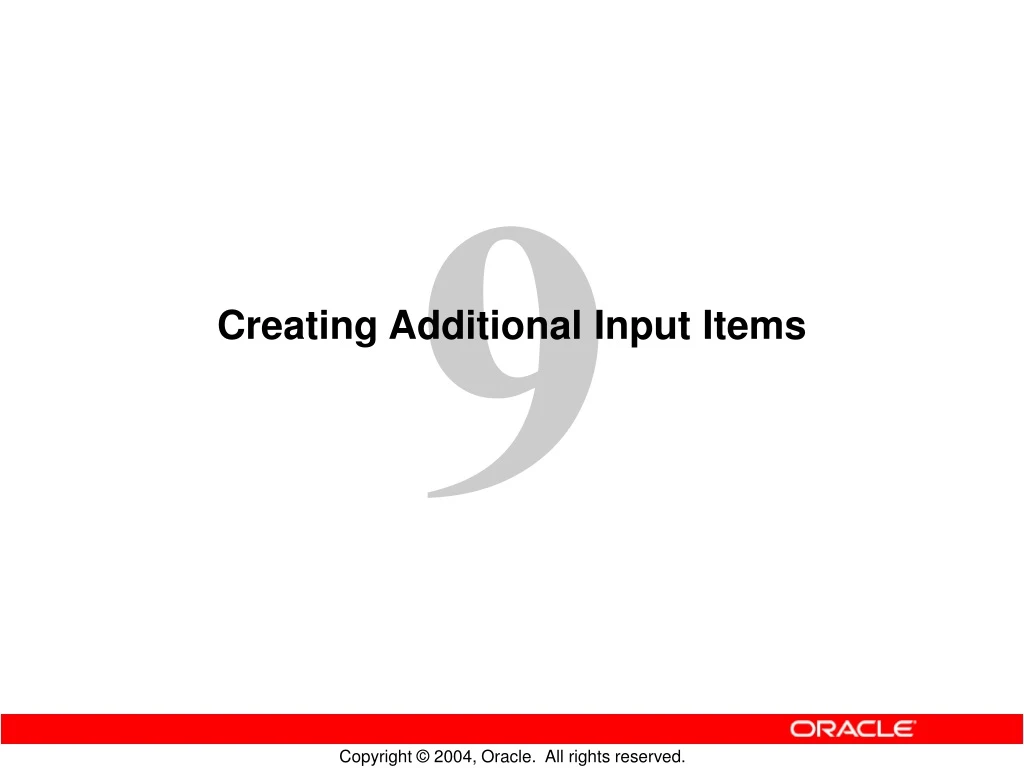 PPT - Creating Additional Input Items PowerPoint Presentation, free ...