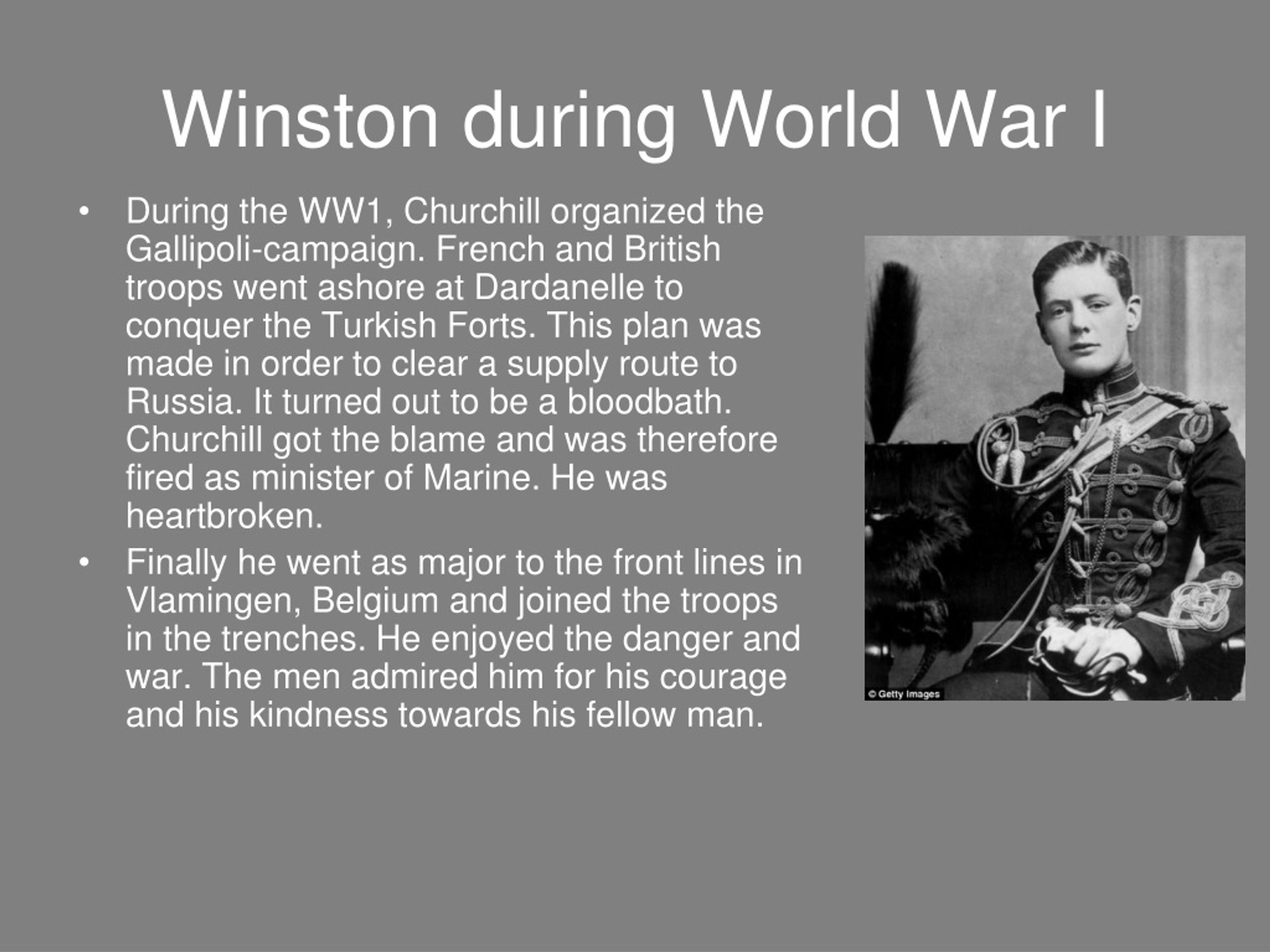 PPT Winston Churchill PowerPoint Presentation Free Download ID 9146198   Winston During World War I L 