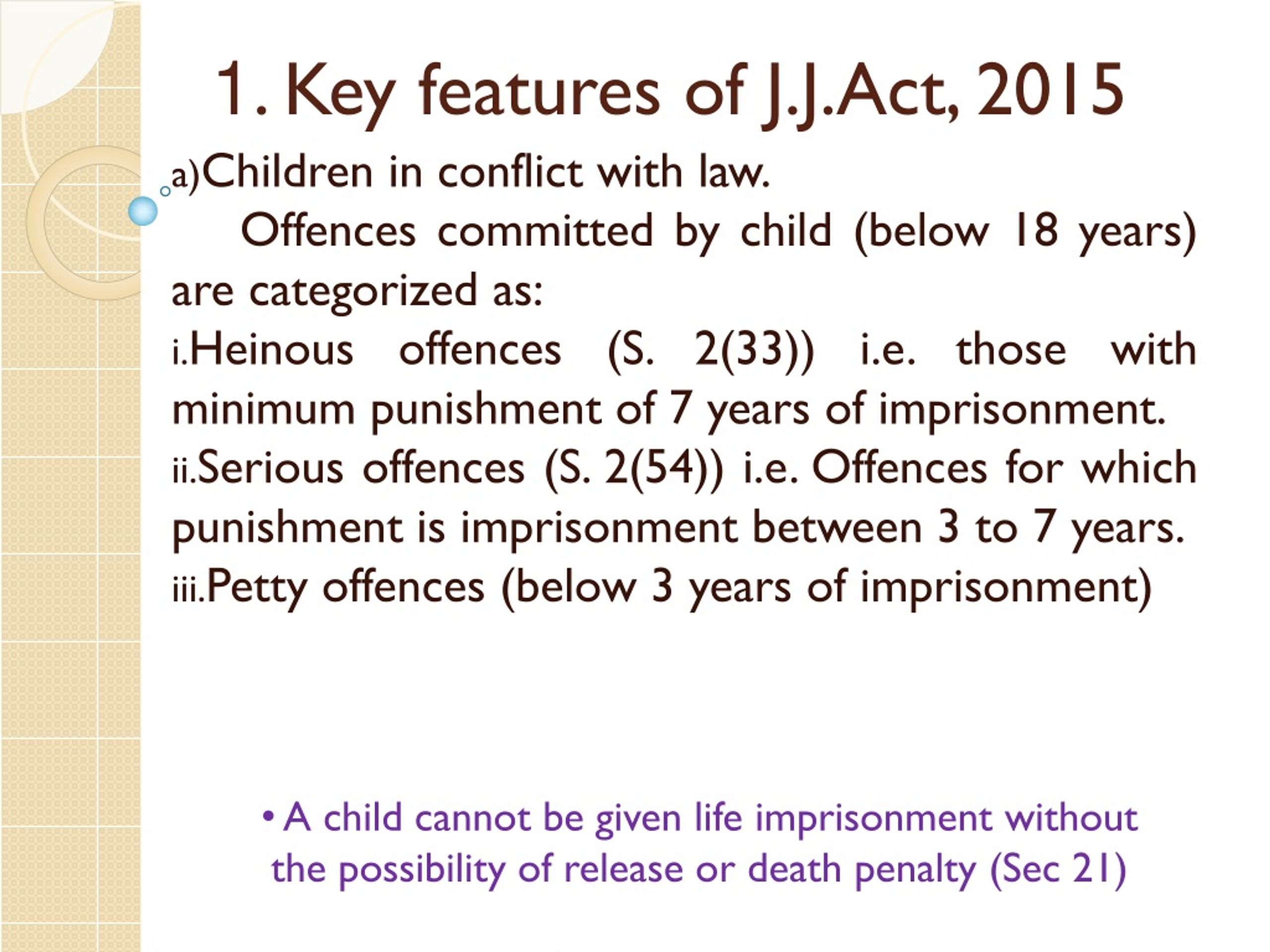 assignment on juvenile justice act