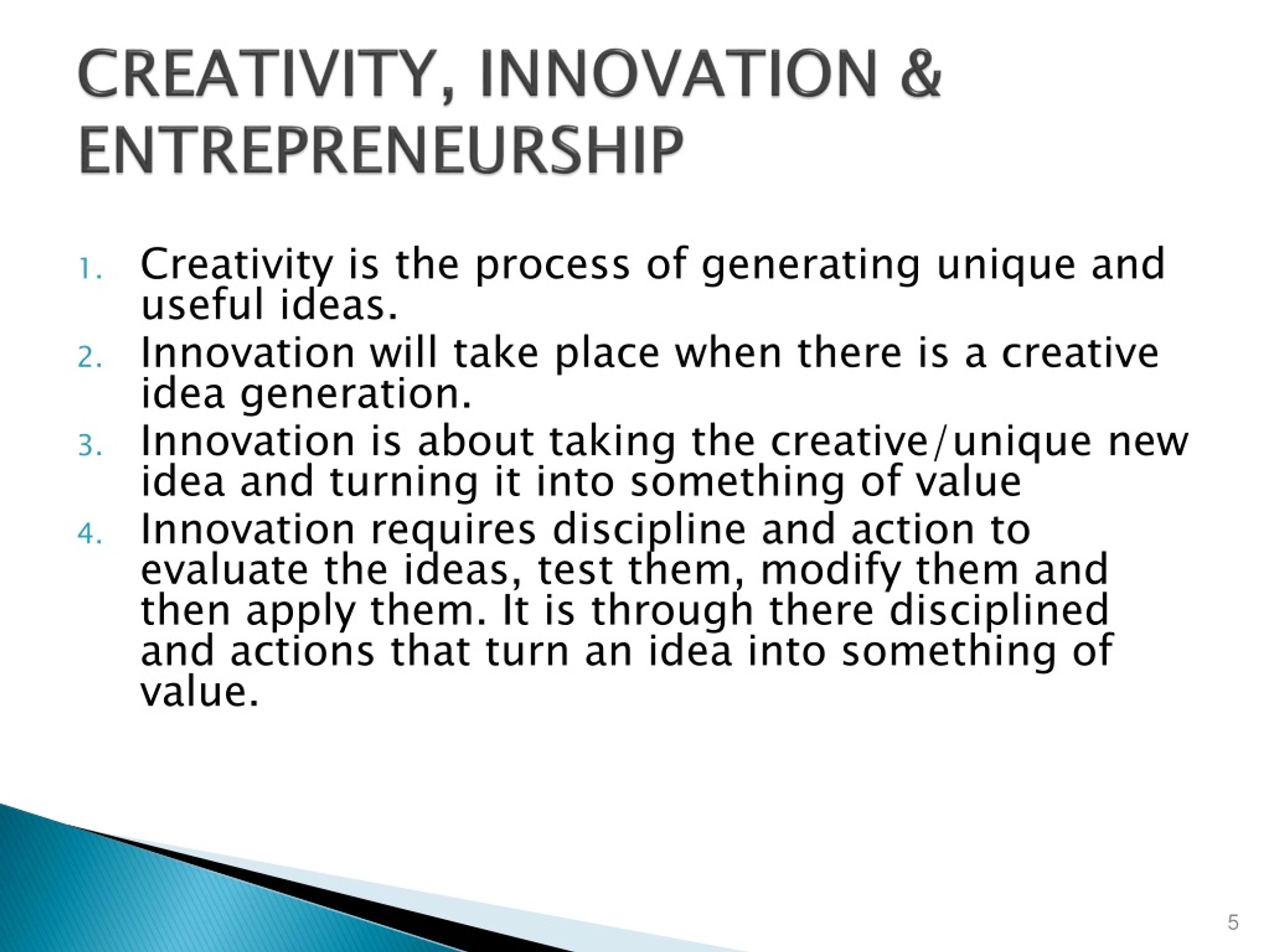 PPT - CREATIVITY AND INNOVATION PowerPoint Presentation, Free Download ...