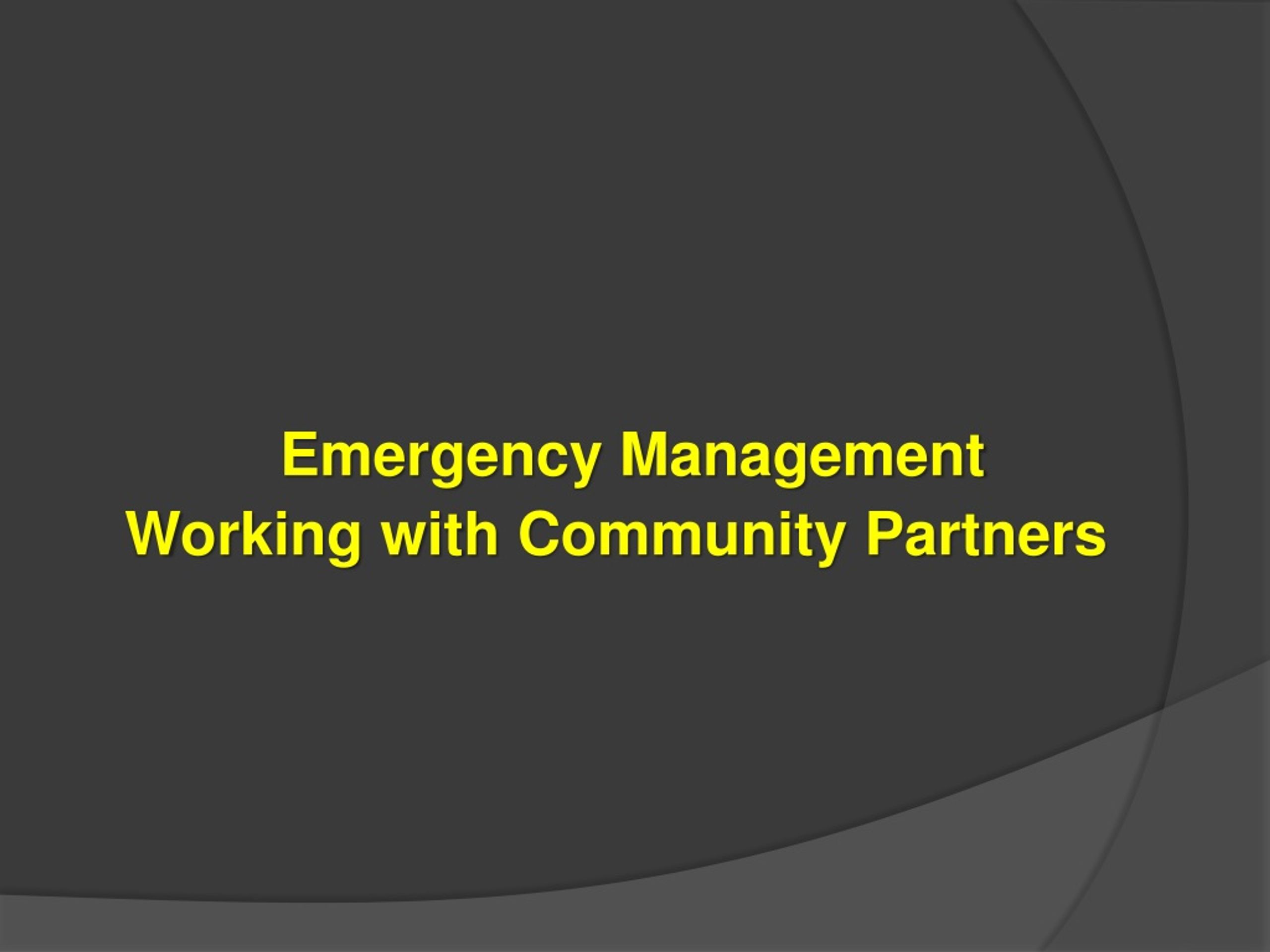 PPT - What IS Emergency Management PowerPoint Presentation, free ...