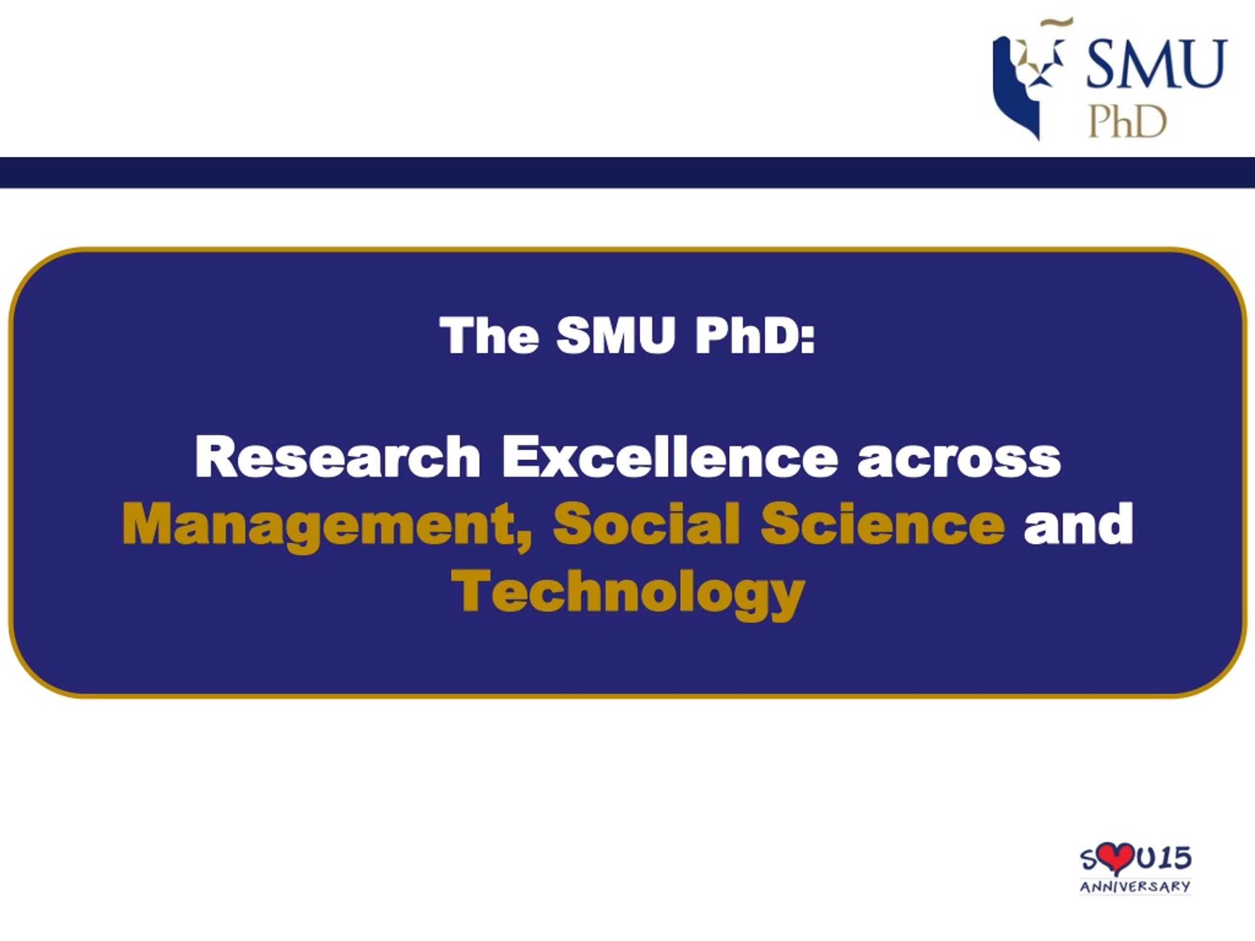 smu phd in general management