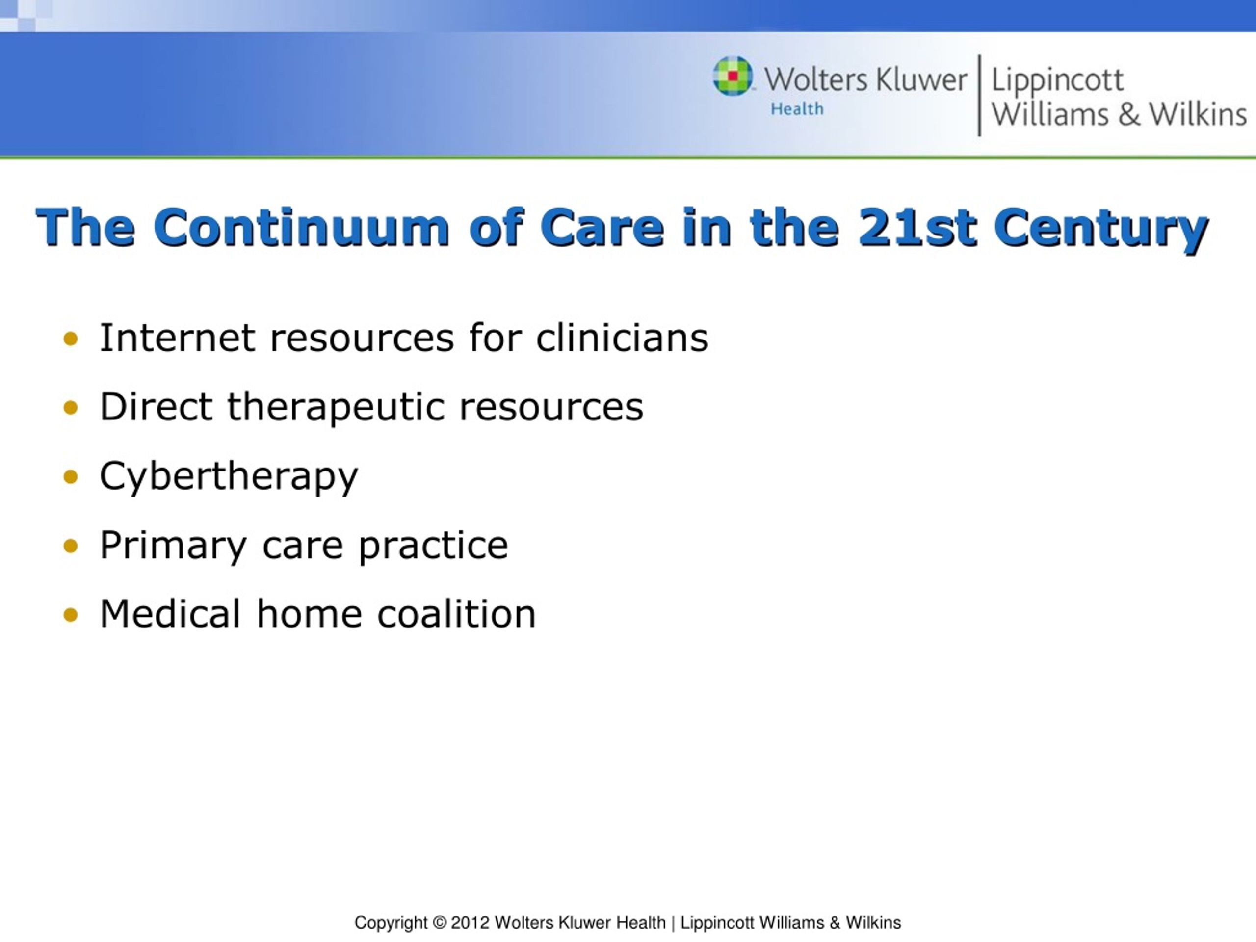 Ppt Chapter 8 Continuum Of Care Powerpoint Presentation Free Download Id9149323 0331