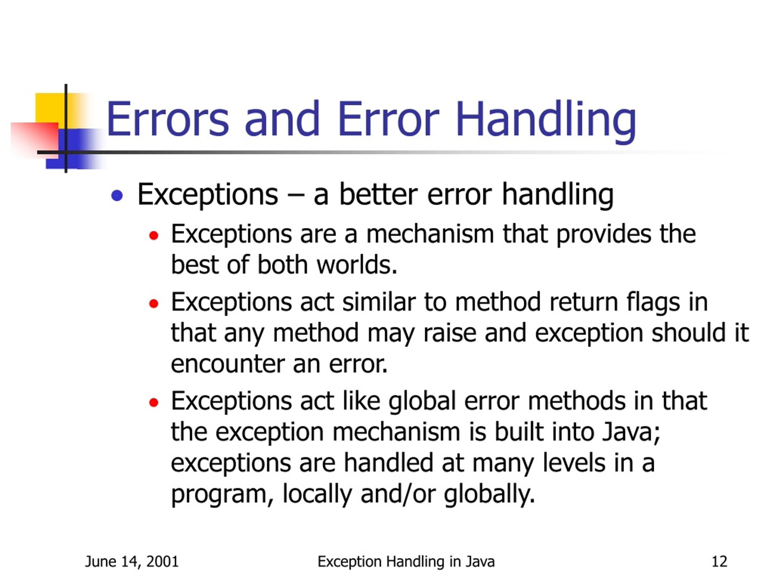 Error Handling and Exceptions - ppt download