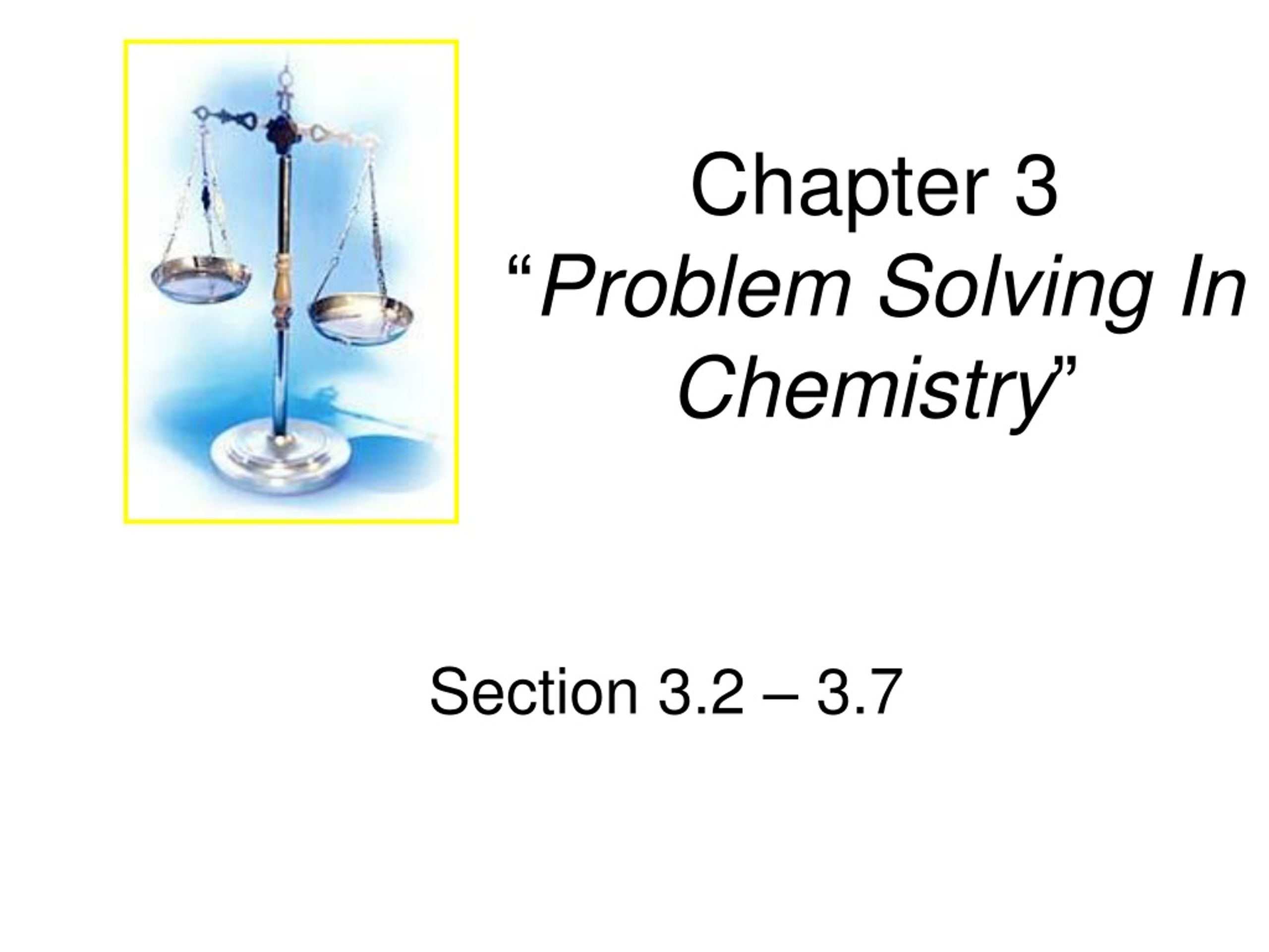 why is math involved in problem solving in chemistry