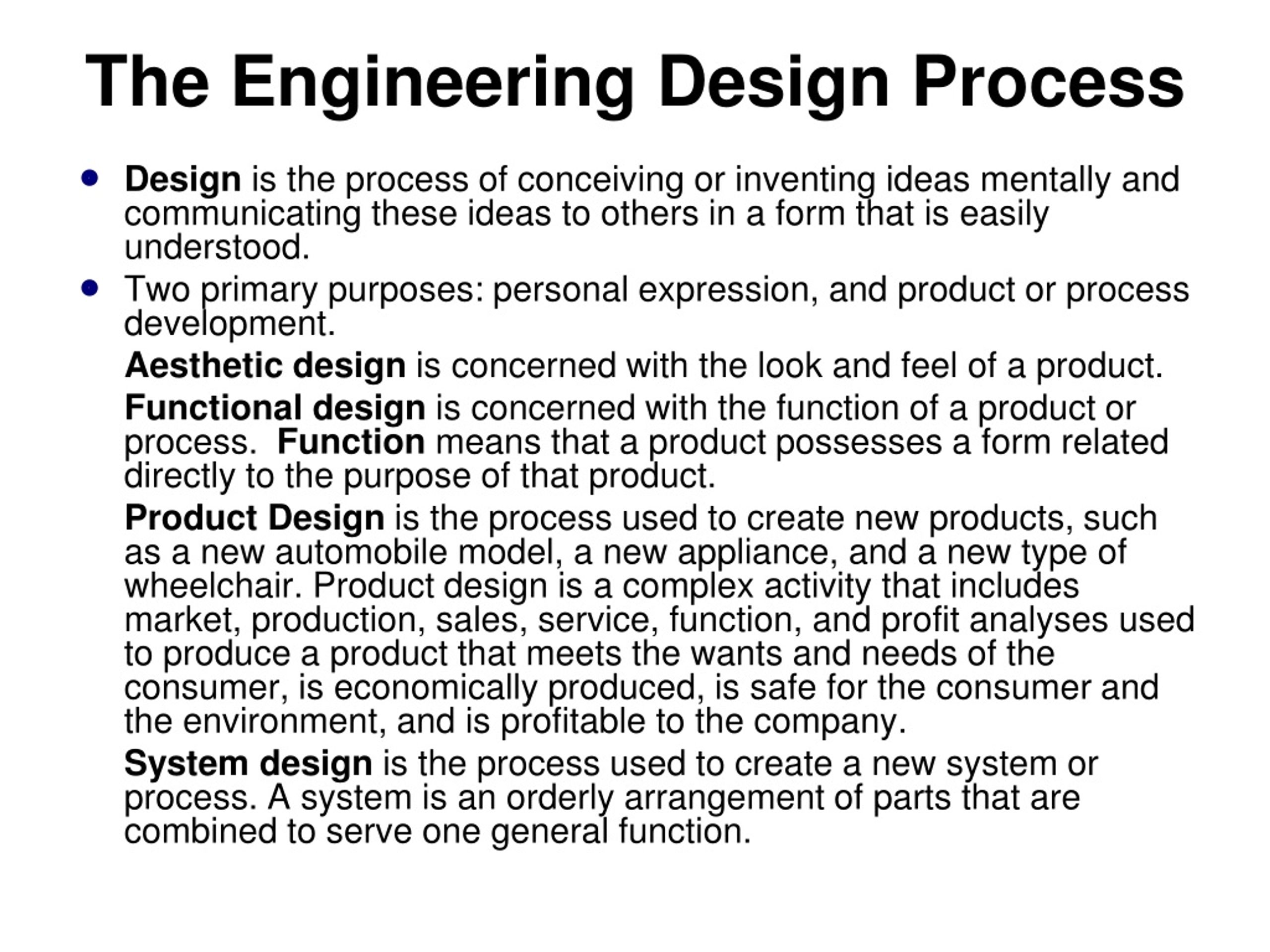 PPT - The Engineering Design Process PowerPoint Presentation, free ...