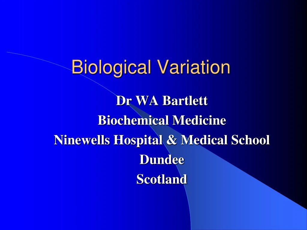 PPT - Biological Variation PowerPoint Presentation, free download - ID ...