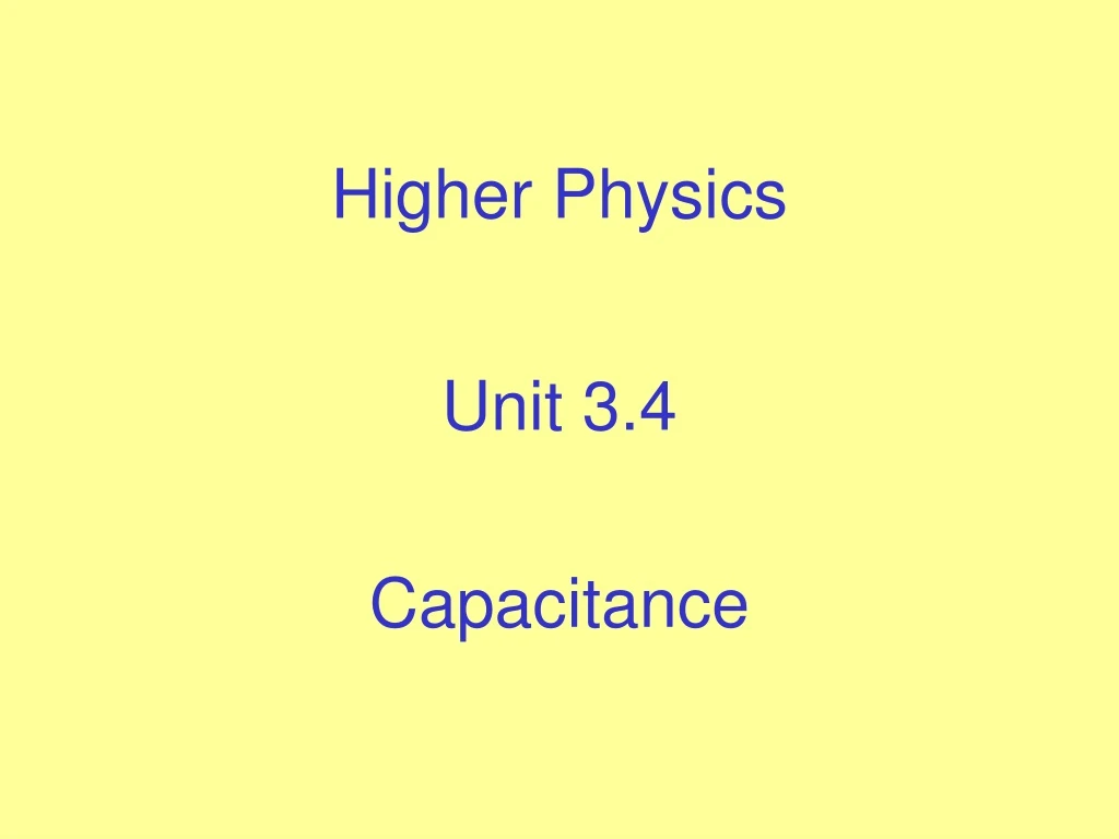 Ppt Higher Physics Powerpoint Presentation Free Download Id9150253 4479