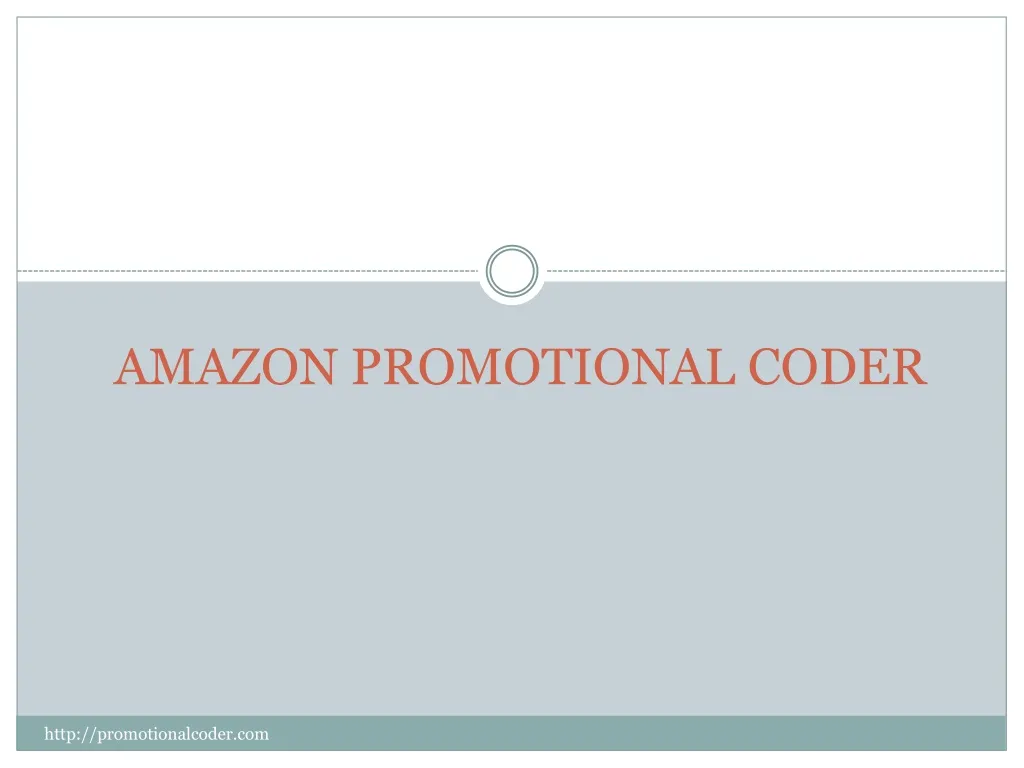 amazon promotional coder n.