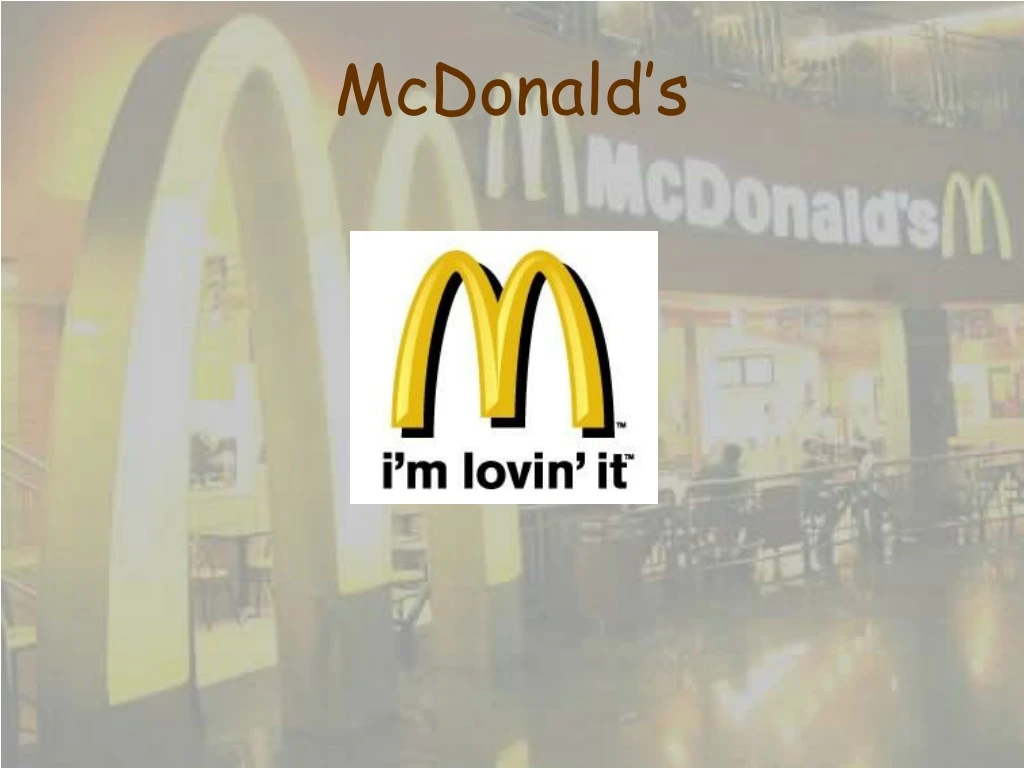 PPT - McDonald’s PowerPoint Presentation, Free Download - ID:9151810