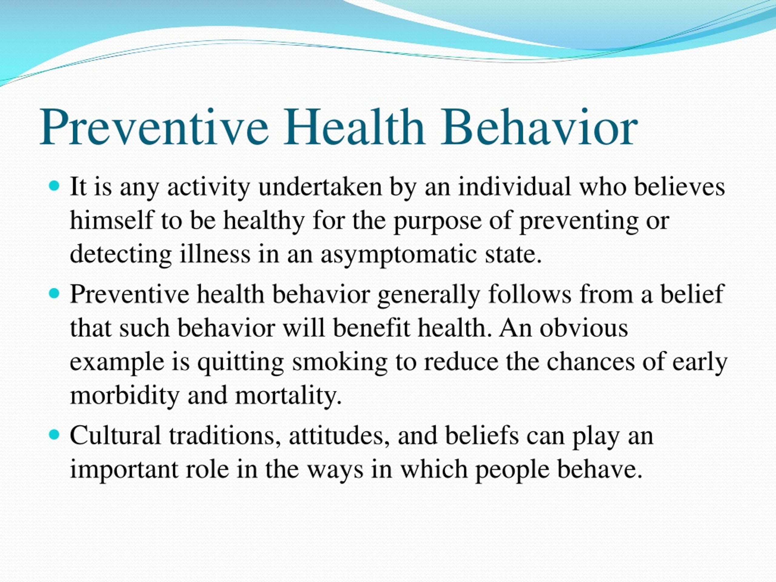 PPT - Health Education, Promotion, and Health Behavior PowerPoint ...