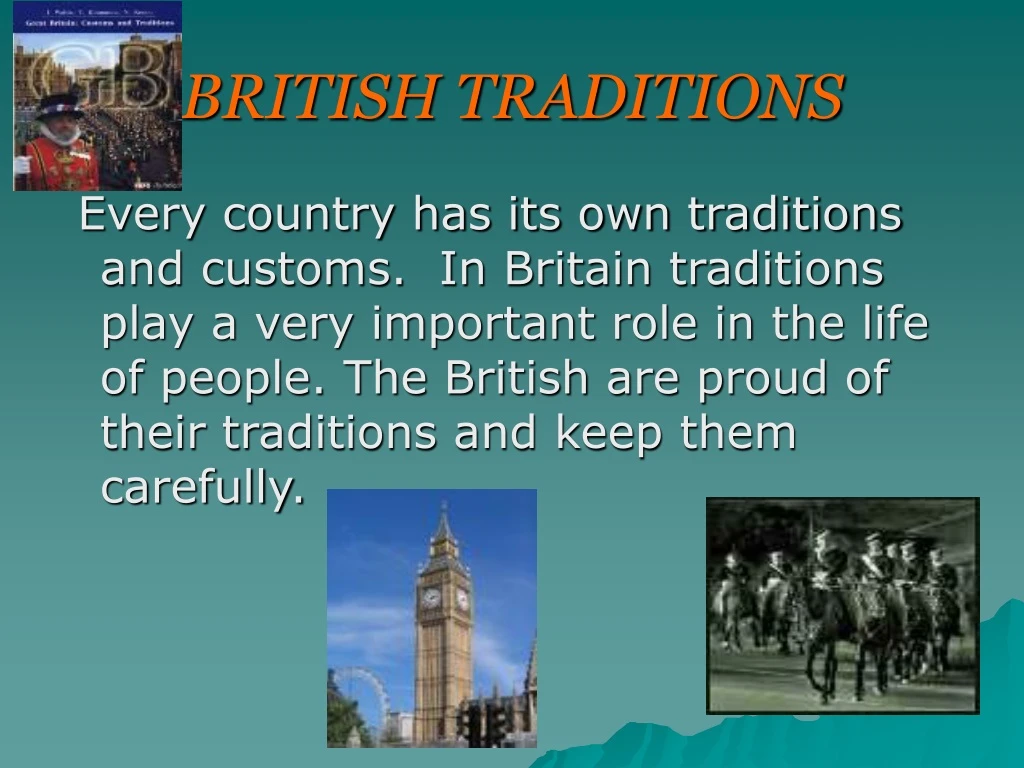 A british tradition проект