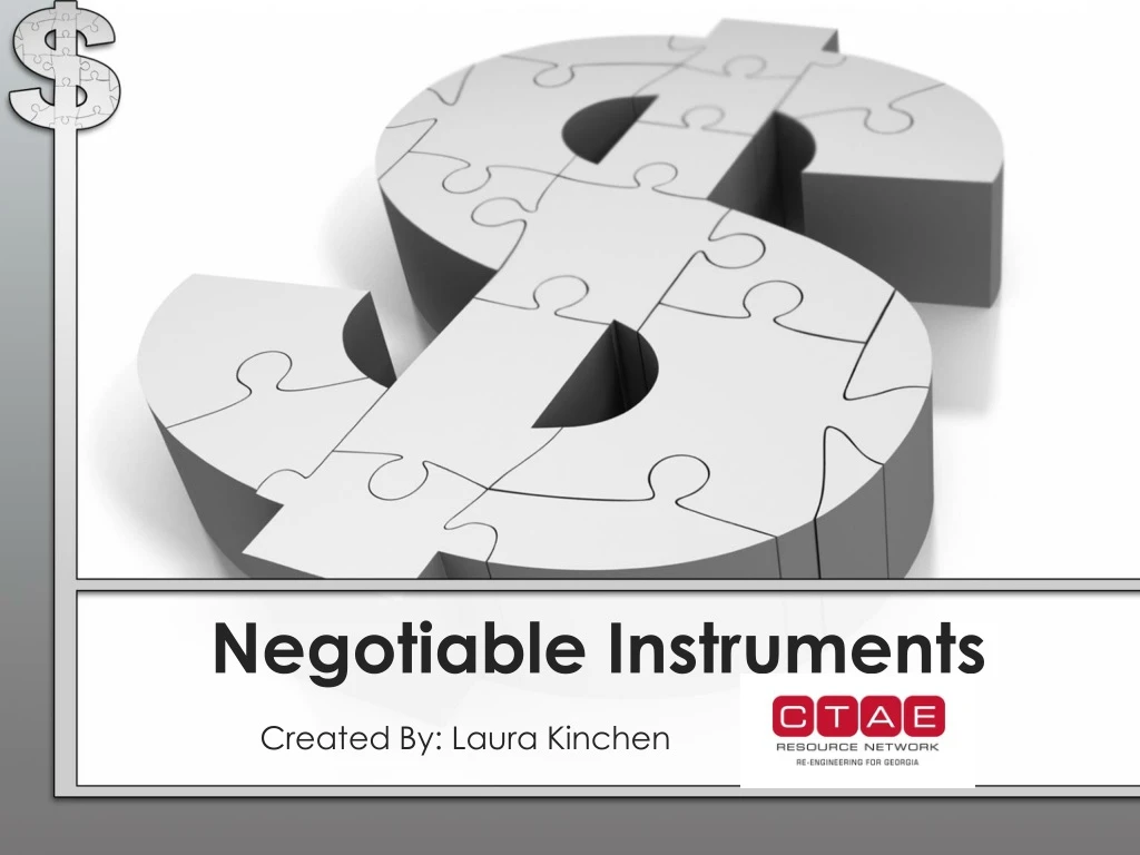 negotiable instruments n.