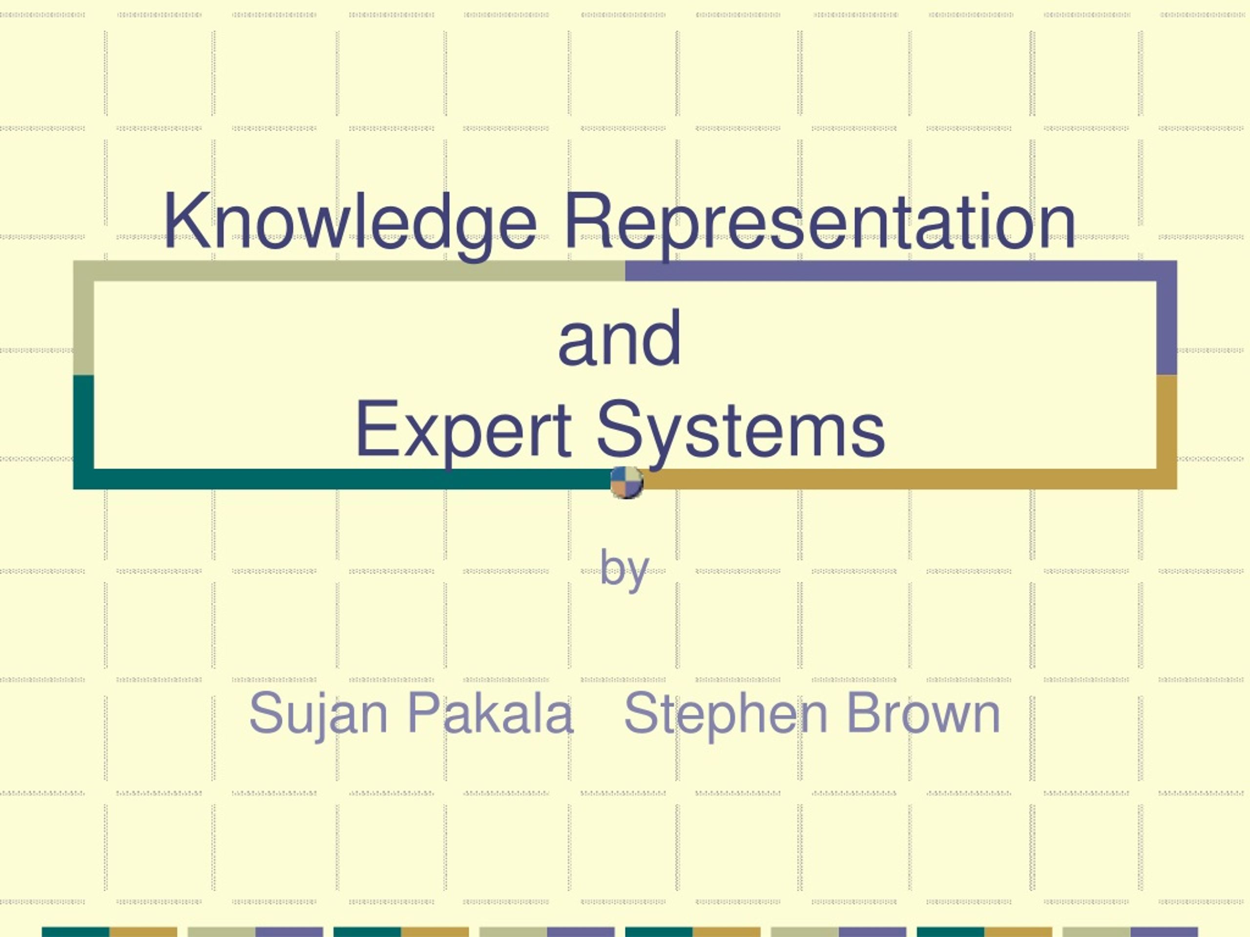 what is knowledge representation in expert system