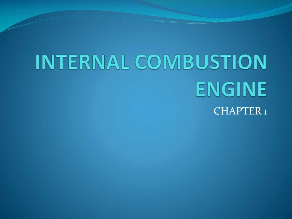 internal combustion engine n.