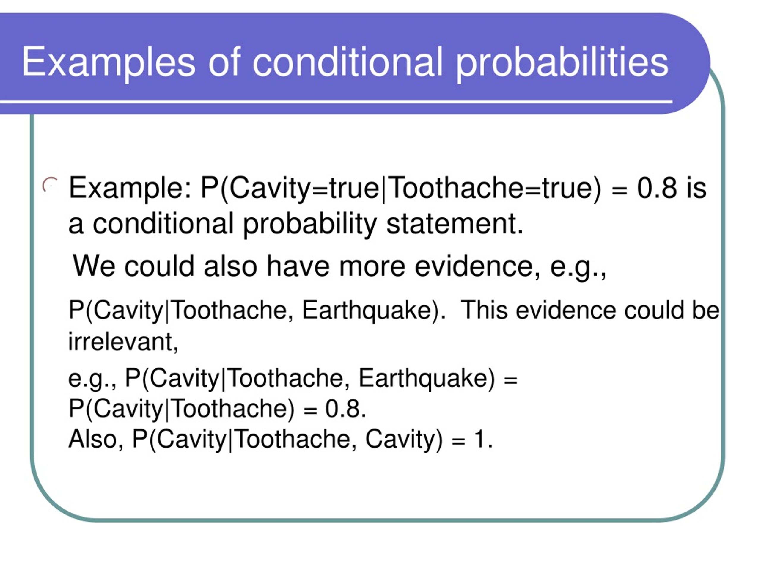 PPT - Conditional Probability, Bayes’ Theorem, And Belief Networks ...