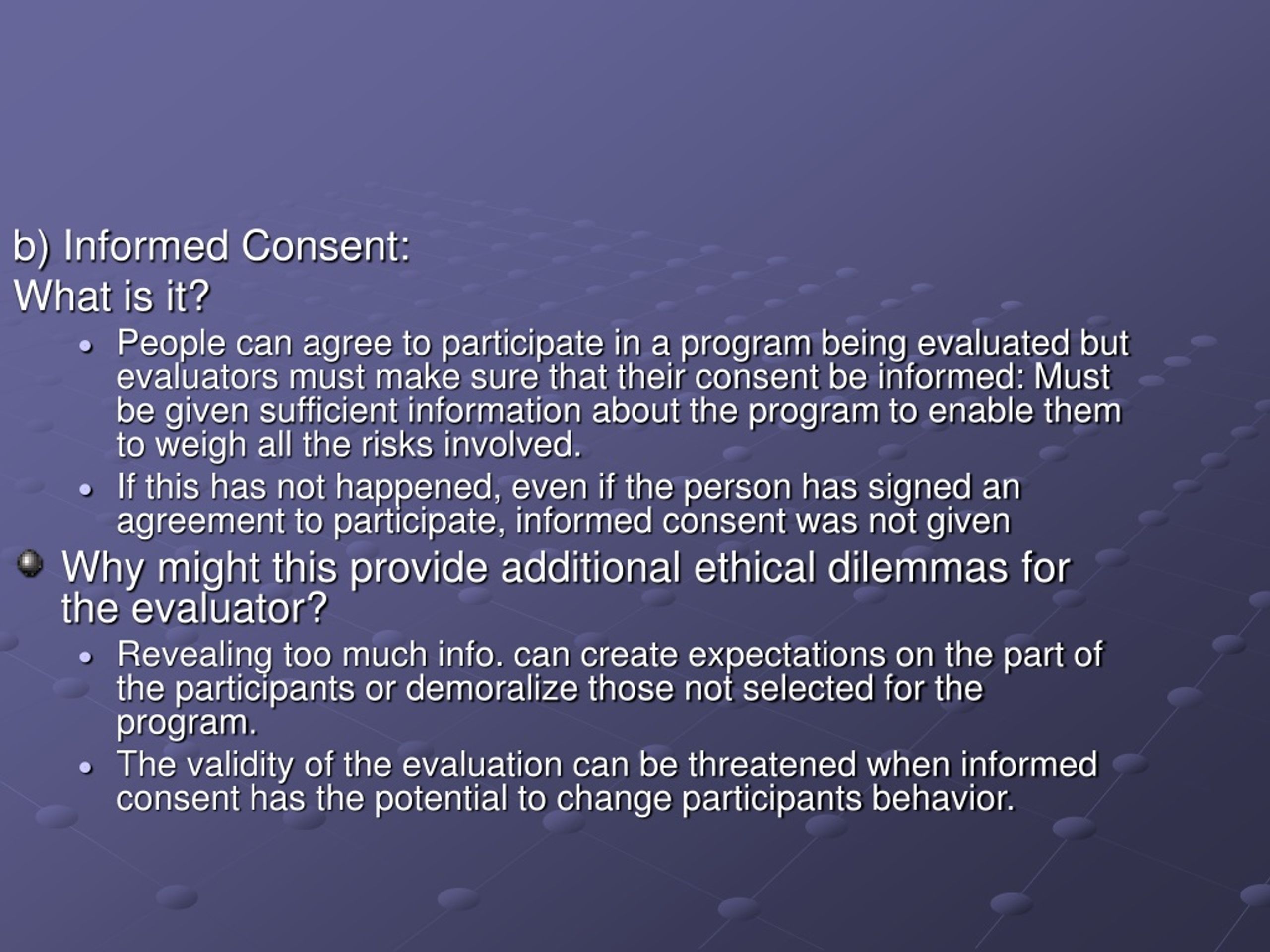 PPT - Ethics In Program Evaluation PowerPoint Presentation, Free ...