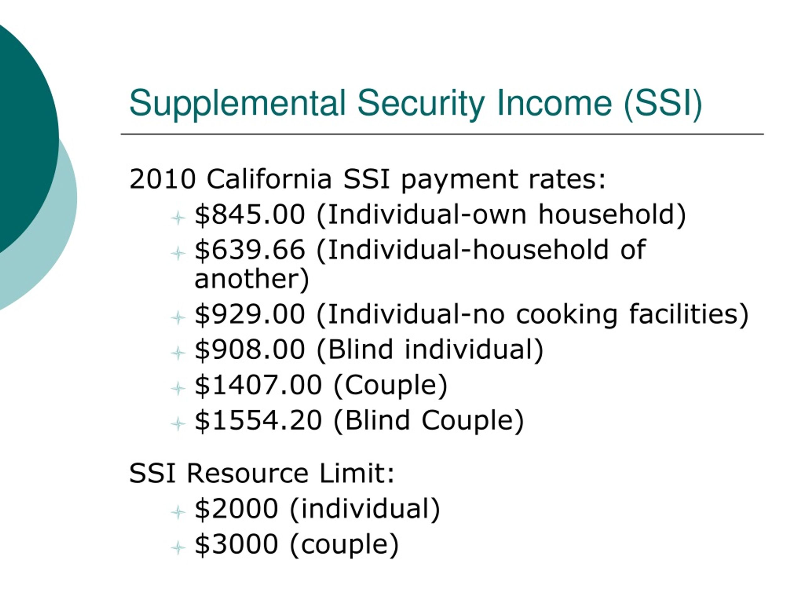 PPT - Supplemental Security Income (SSI) Work Incentives: You CAN Work ...