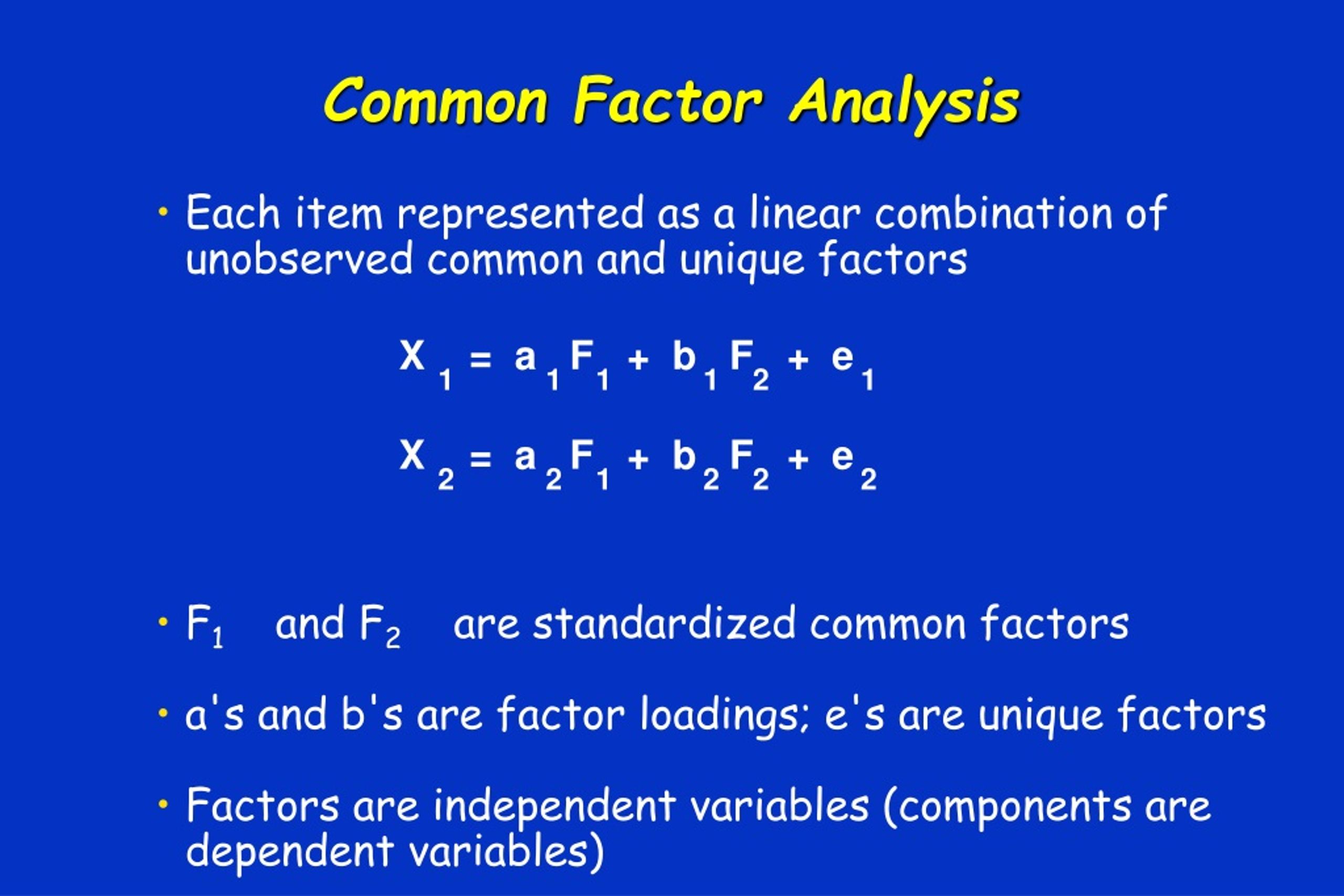 PPT - Factor Analysis PowerPoint Presentation, free download - ID:9157685